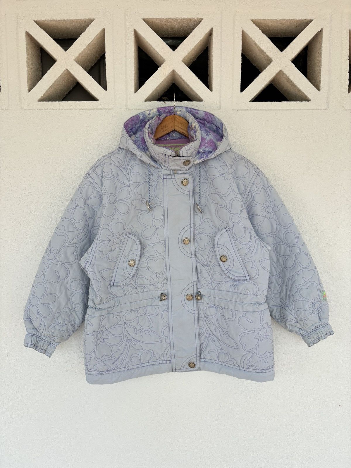 Ellesse × Goldwin Ellesse x Goldwin Floral Tech Jacket Caribbean Supple Size US M / EU 48-50 / 2 - 3 Thumbnail