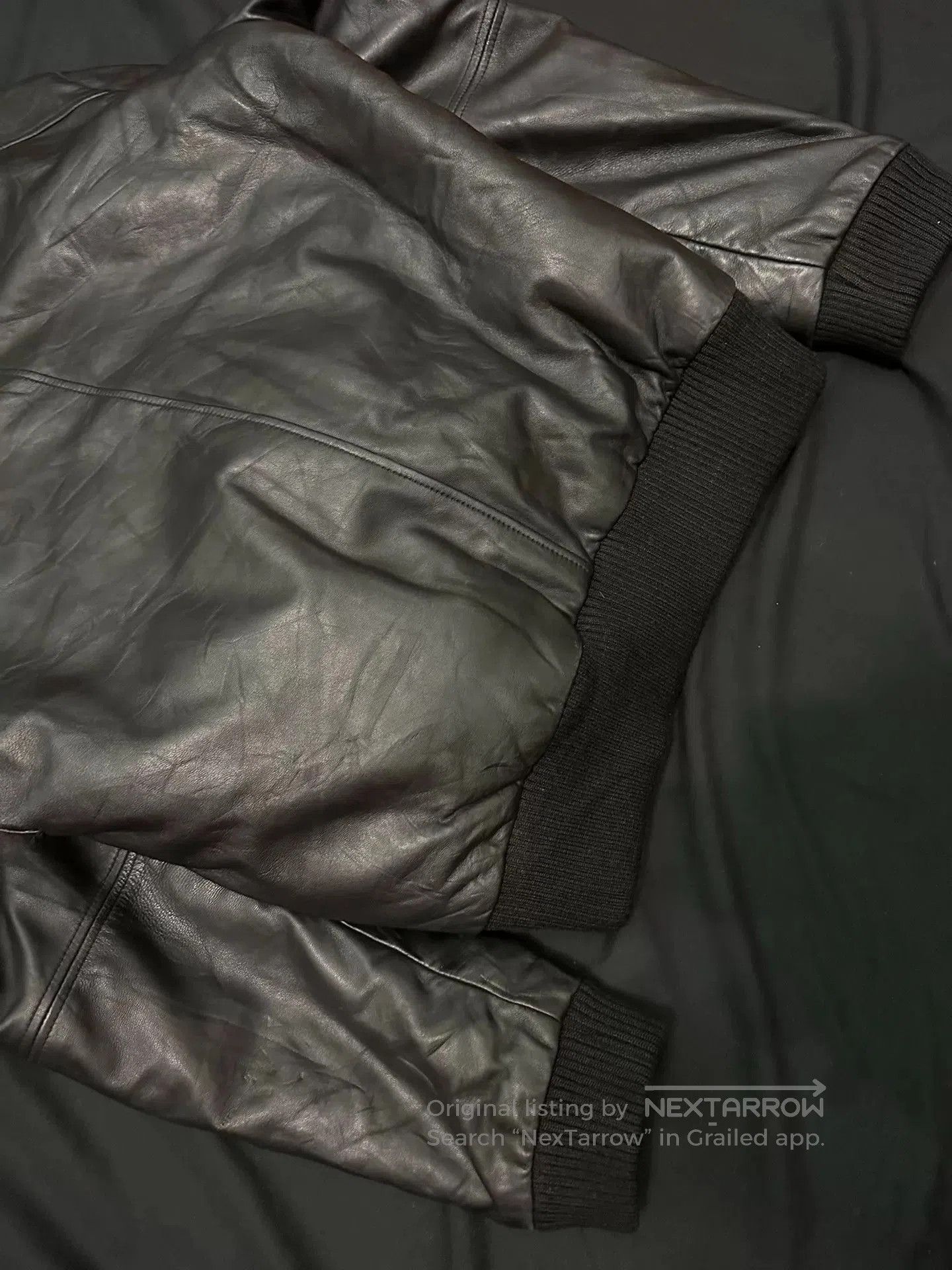 Vintage vintage black n2b bomber leather jacket. Size US L / EU 52-54 / 3 - 7 Thumbnail