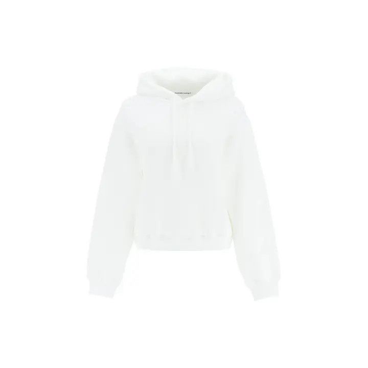 Alexander Wang Logo Embossed Hooded Sweatshirt 0079