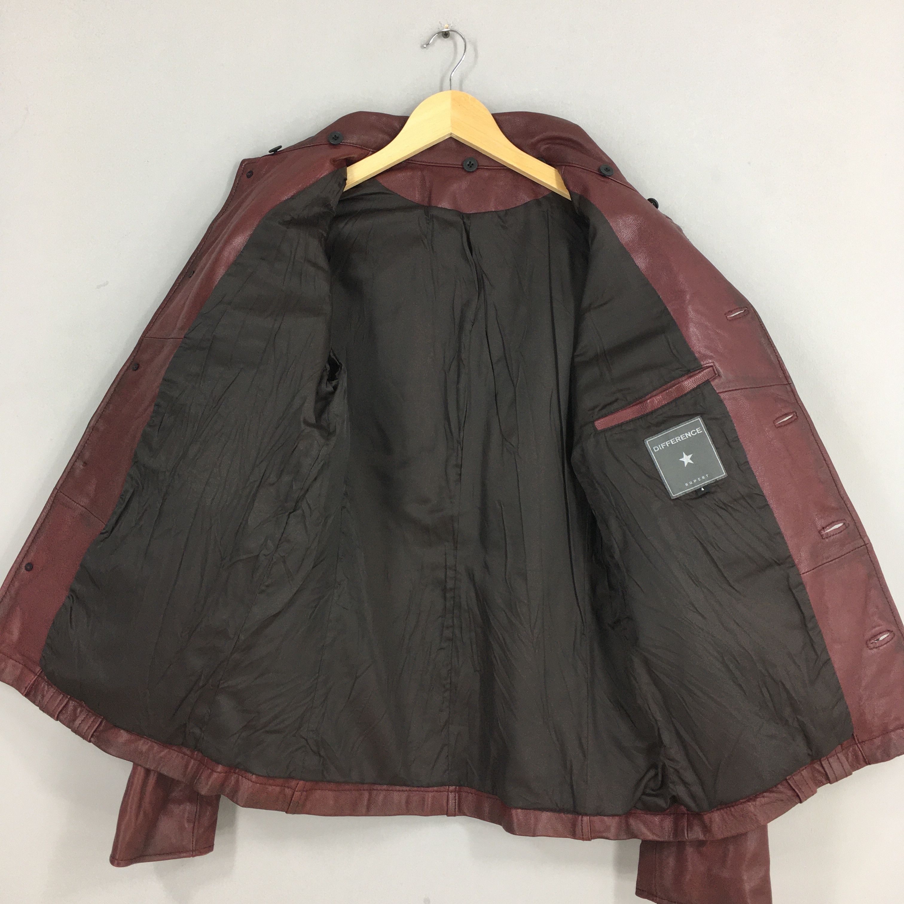 If Six Was Nine × Le Grande Bleu (L.G.B.) × Yoshiyuki Konishi Edge Rupert Japan Leather Kinky Women Jacket Medium Size M / US 6-8 / IT 42-44 - 5 Thumbnail