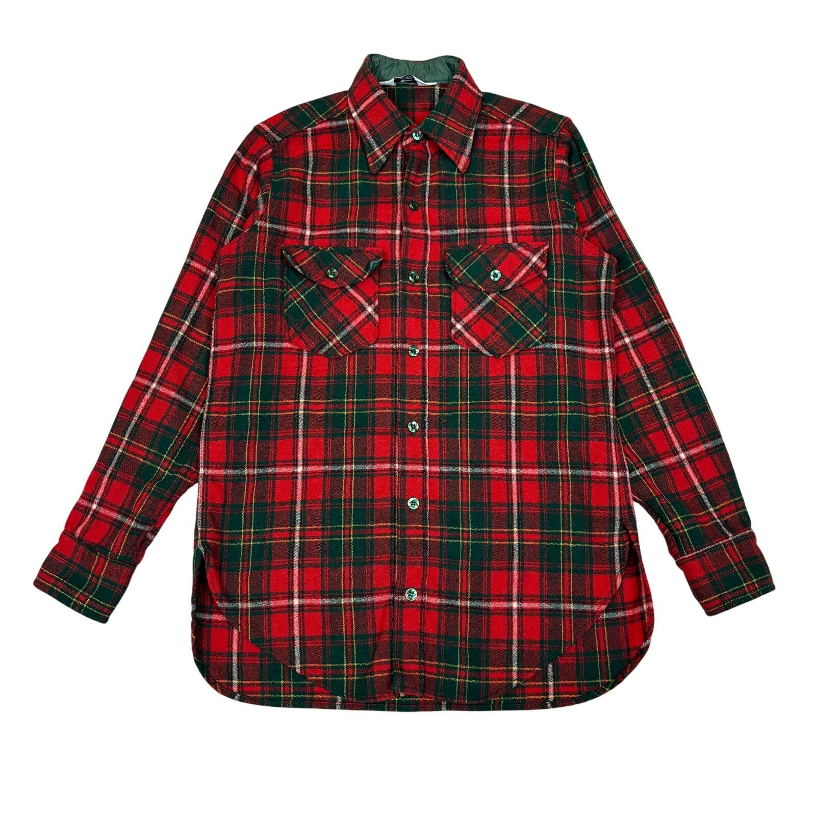 Vintage × Woolrich Woolen Mills Vintage 70s 80s Woolrich Wool Flannel Button Up Shirt Mens S Size US S / EU 44-46 / 1 - 1 Thumbnail