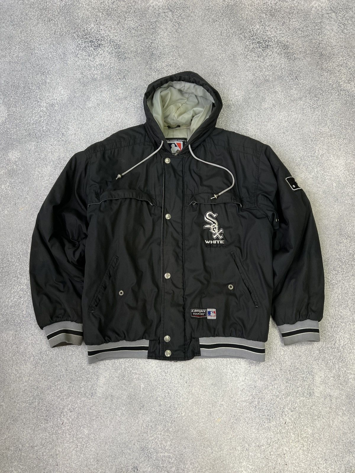 MLB × Vintage Campri Teamline White Sox Black Vintage Baseball Jacket Size US L / EU 52-54 / 3 - 4 Thumbnail