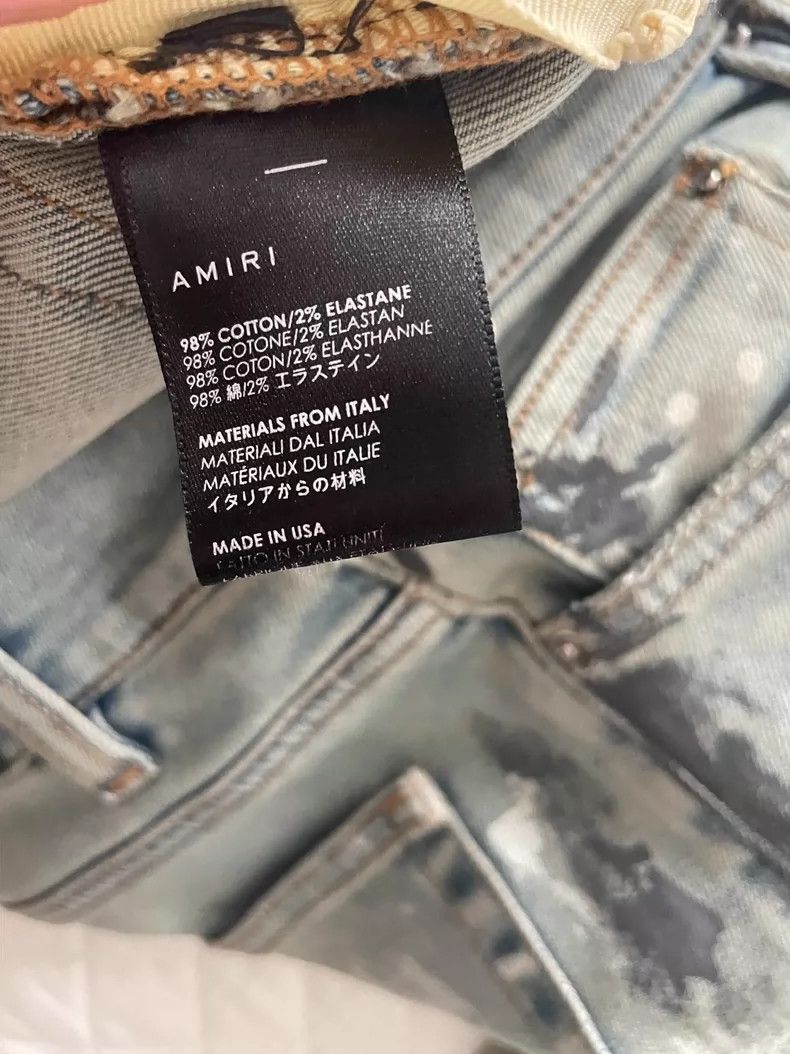 Amiri Amiri Blue Diamond Baseplate jeans Size US 33 - 4 Thumbnail