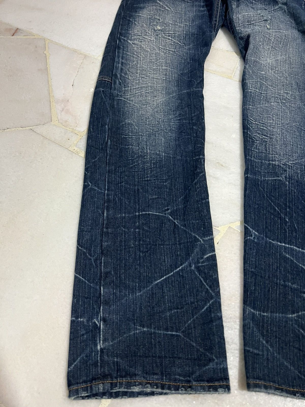 If Six Was Nine × Japanese Brand × Le Grande Bleu (L.G.B.) ✈️Double Waist✈️90’s Dominate Handcrafted Claw Jean Size US 29 - 4 Thumbnail