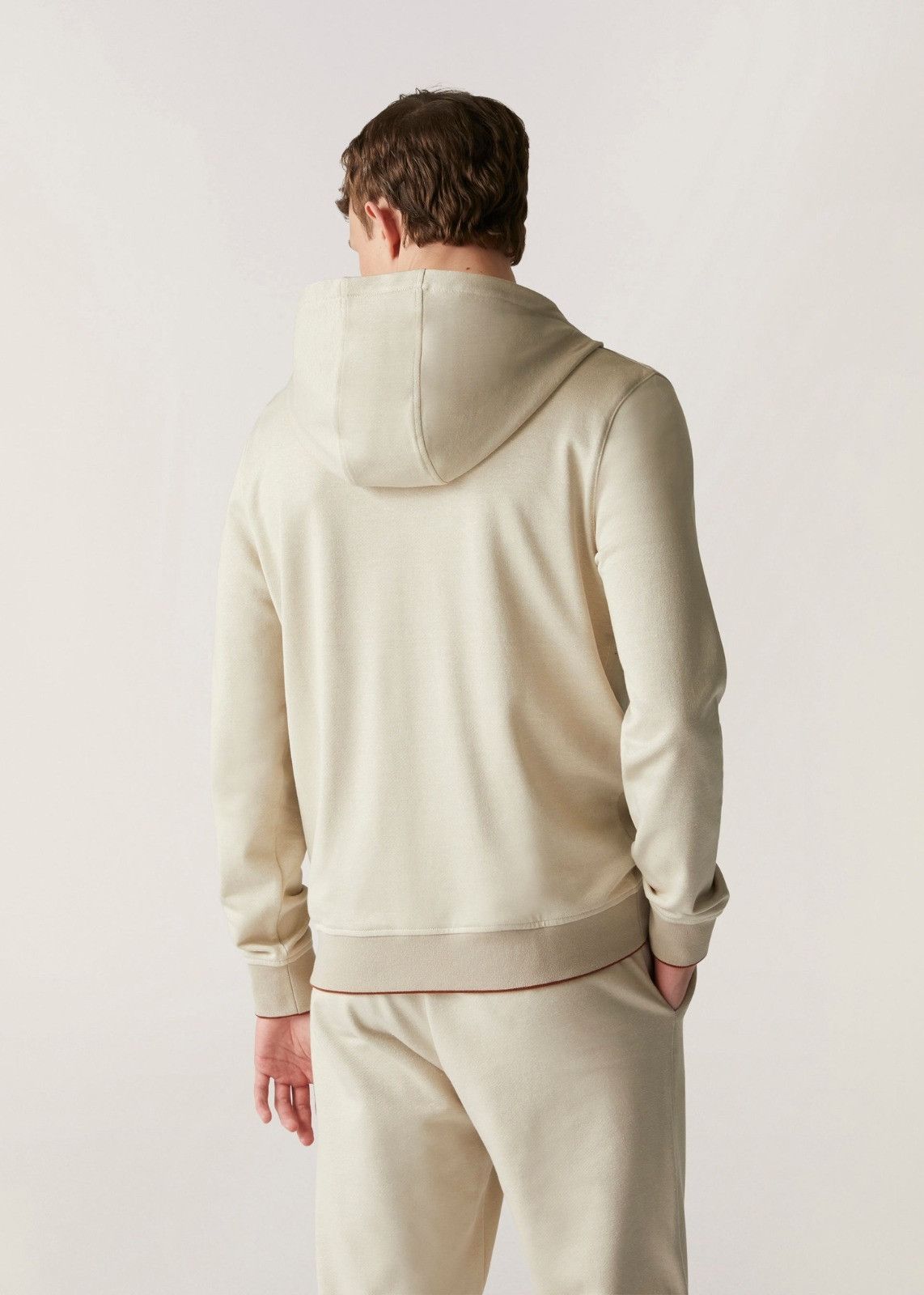 Loro Piana o1srvl11e1024 Cairns Bomber Jacket in Beige Size US L / EU 52-54 / 3 - 5 Thumbnail