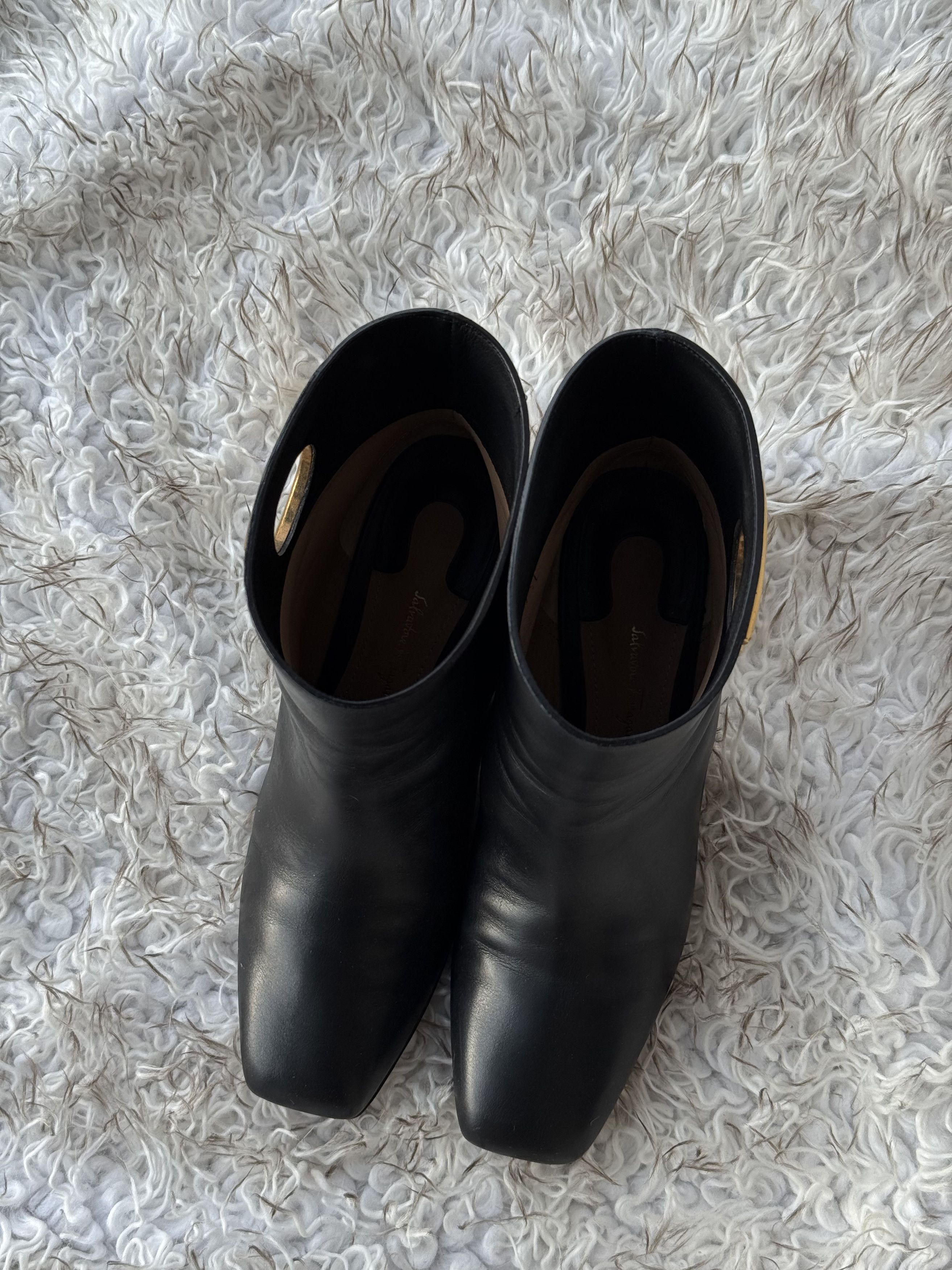 Salvatore Ferragamo Salvatore Ferragamo Albiano Ankle Boots in Black, size 7.5 Size US 7.5 / IT 37.5 - 2 Thumbnail