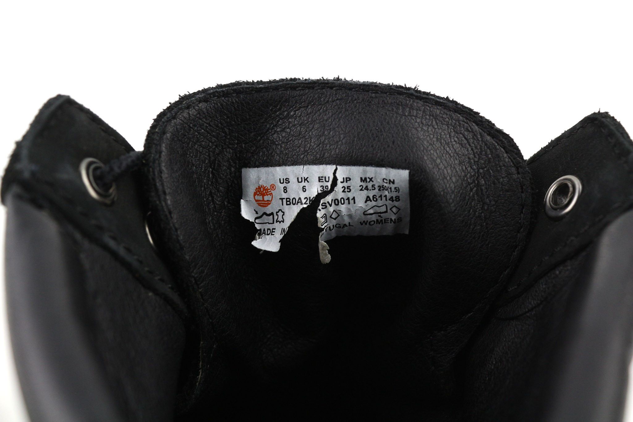 Timberland TB0A2KSV0011 UK6 Black Leather Waterproof 81001 Size US 6.5 / IT 36.5 - 9 Thumbnail