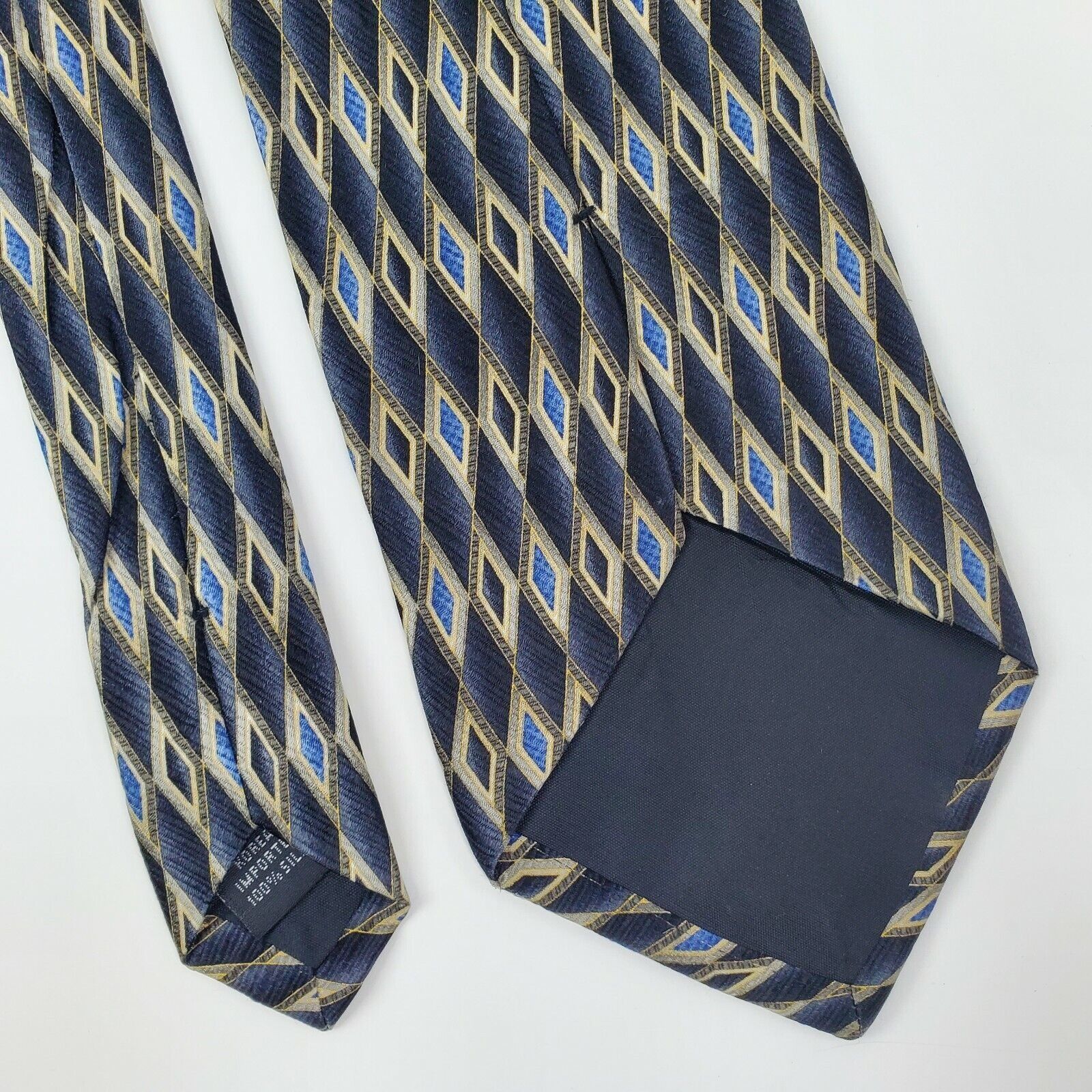 Van Heusen Van Heusen Blue Geometric Silk Tie Classic Size ONE SIZE - 5 Thumbnail