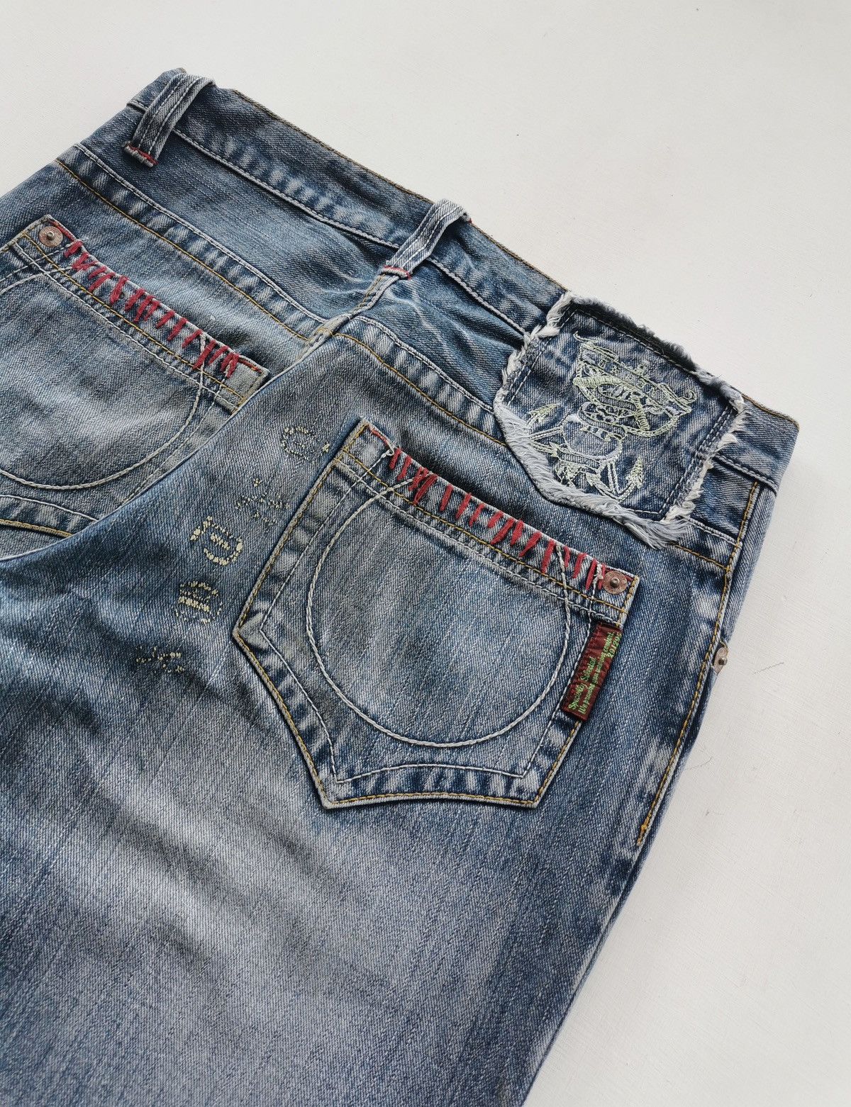 291295=Homme 291295 Homme Pirates Of The Desert Denim Jeans Size US 31 - 8 Thumbnail