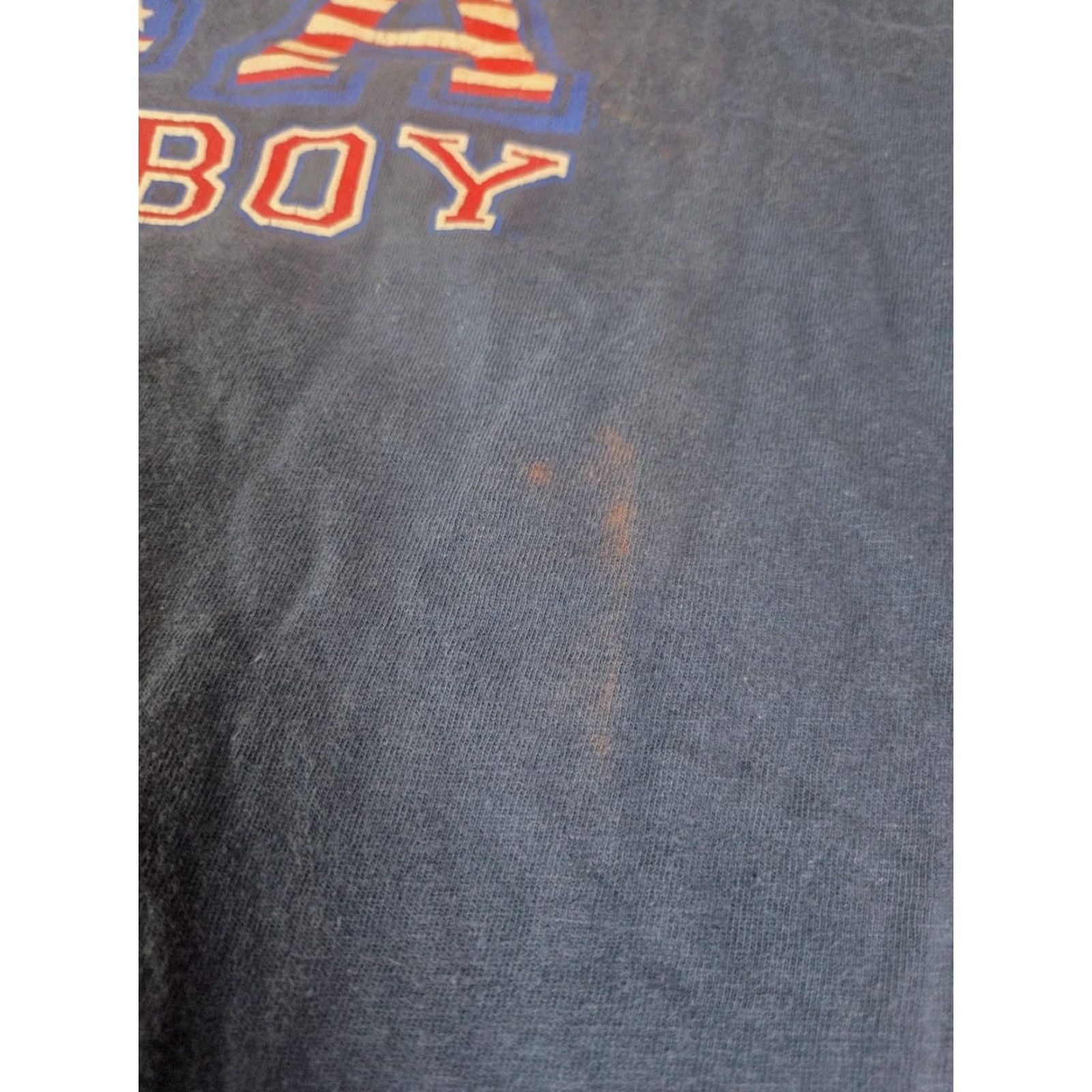 Bugle Boy VINTAGE Bugle Boy T-Shirt XL Men Short Sleeve 90s Logo Blue Distressed USA Red White Blue T-Shirt Mens XL Size US XL / EU 56 / 4 - 4 Thumbnail