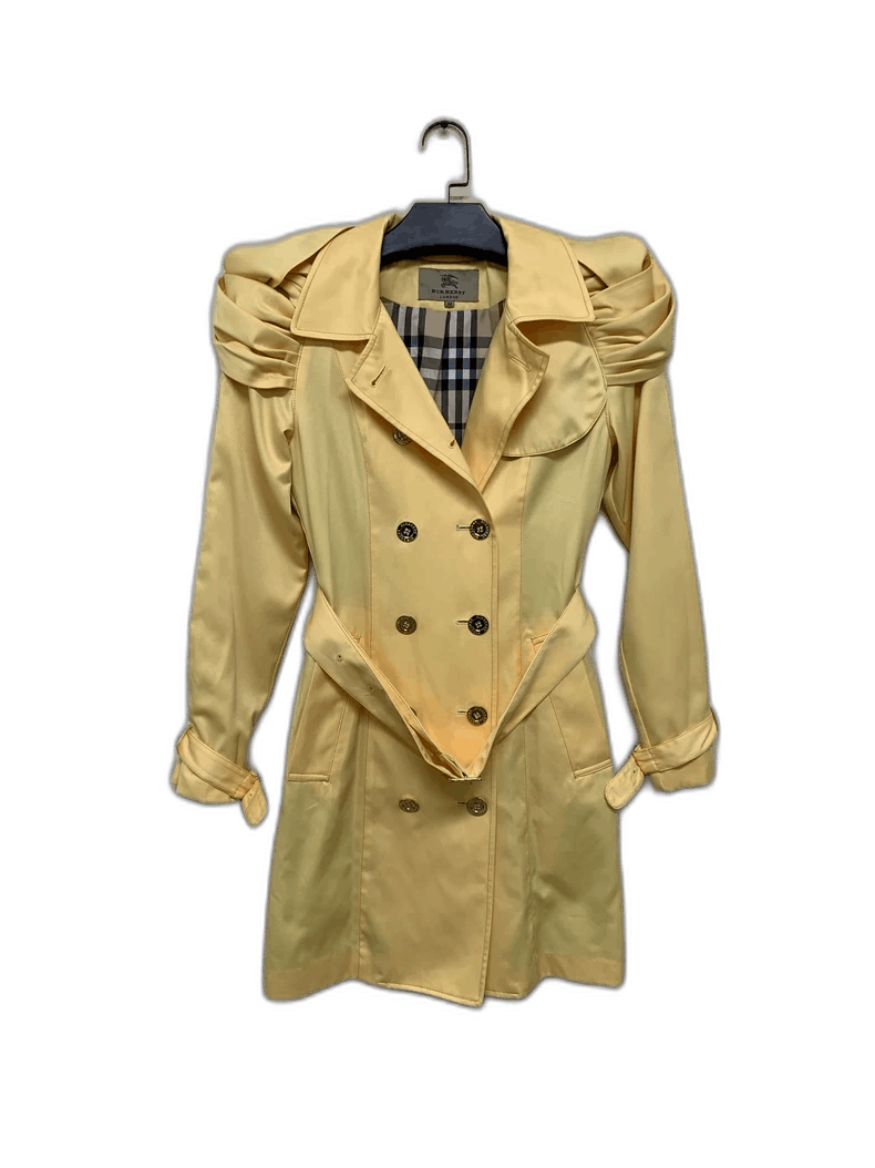 Burberry Burberry Yellow Casual Windbreaker Coat Size M / US 6-8 / IT 42-44 - 1 Thumbnail
