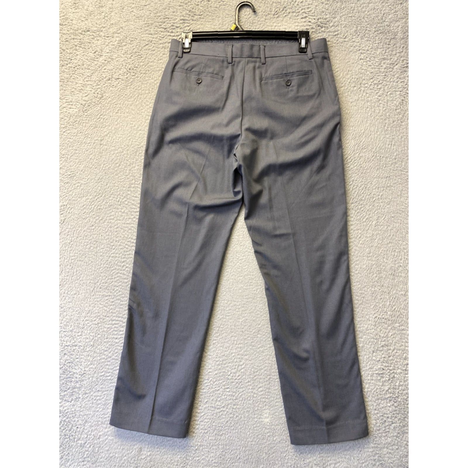 Banana Republic Banana Republic Pants Dress Men's 33x32 Gray Slim Straight Button/0669 Size US 33 - 6 Thumbnail