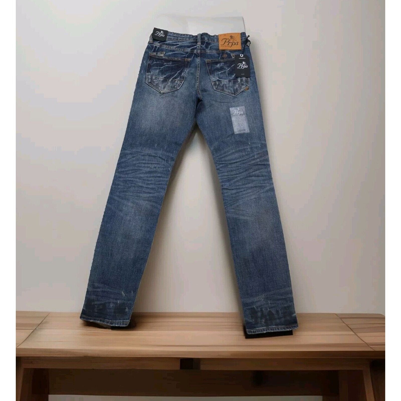 Prps $328 PRPS Glissade Le Sabre Slim Tapered Fit Paint Splatter Size US 28 / EU 44 - 4 Thumbnail
