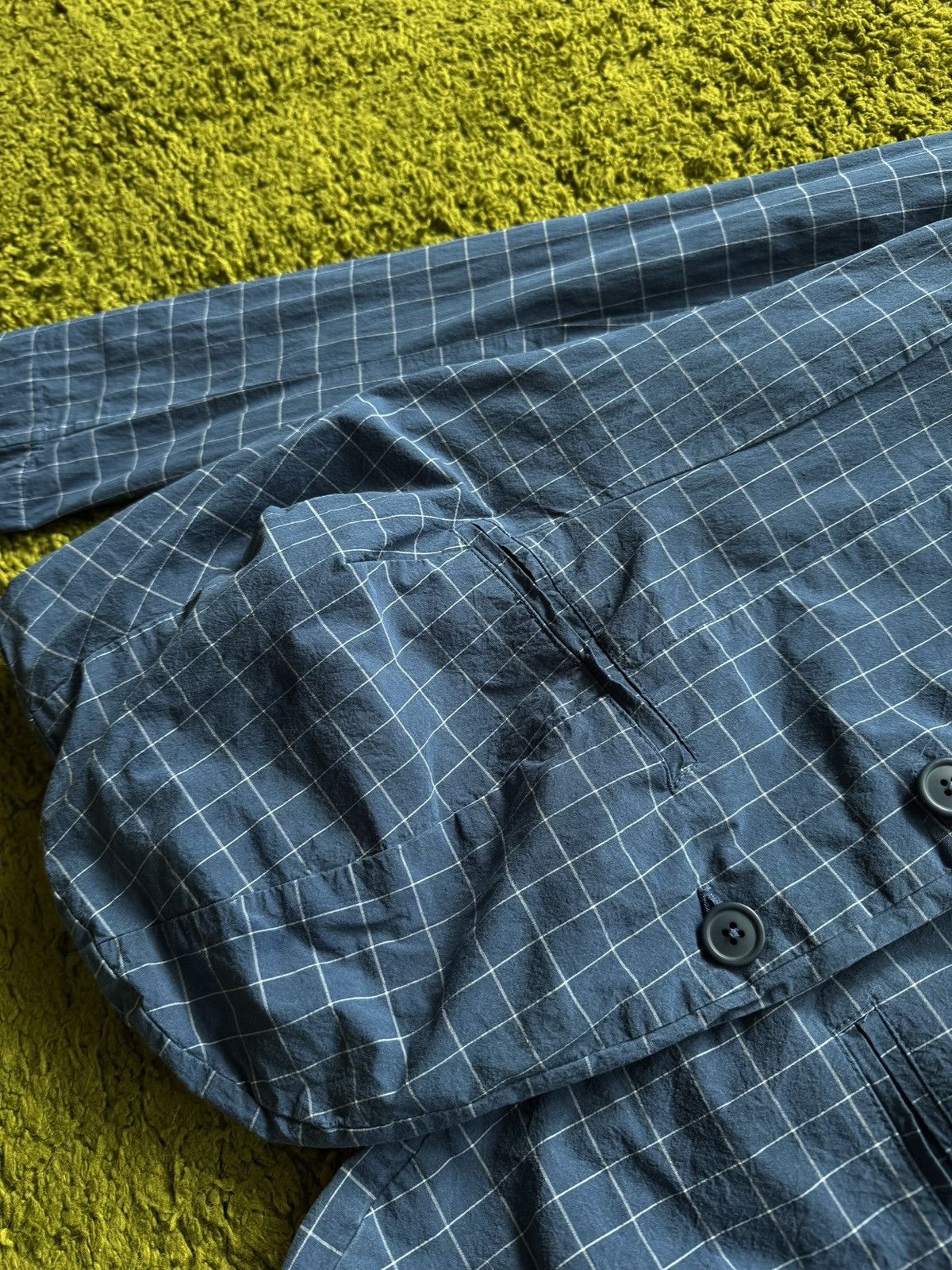 Rundholz Rundholz avant garde checkered poplin blazer Size M / US 6-8 / IT 42-44 - 3 Thumbnail