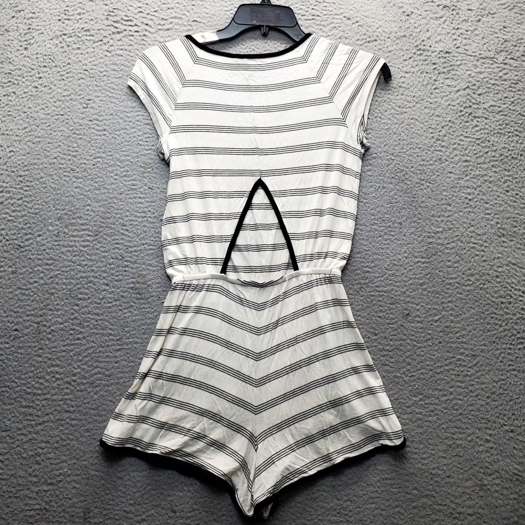 American Eagle Outfitters American Eagle Outfitters Romper Womens S Multicolor Striped Cinch Back Size 28" / US 6 / IT 42 - 2 Thumbnail