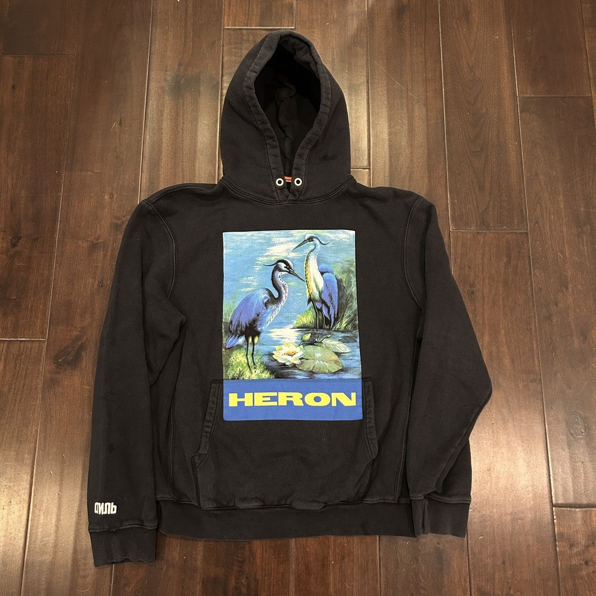 HERON PRESTON BLUE BIRD HOODIE SMALL
