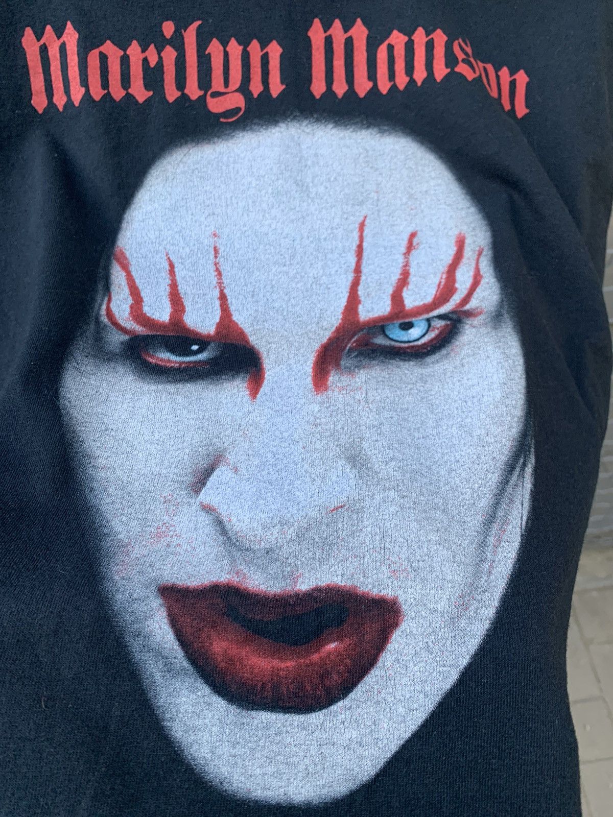 Band Tees × Vintage Vintage Marilyn Manson Faces Horror Tee Y2K vamp Dead Size US L / EU 52-54 / 3 - 3 Thumbnail