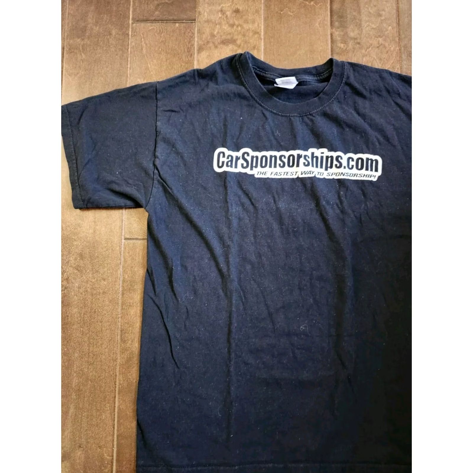 Gildan Gildan T-Shirt Car Sponsorship Road To Full Sponsorship Graphic Tee Black Size L Men's Short Sleeve Crew Neck Cotton Graphic Print All Seasons Size US L / EU 52-54 / 3 - 2 Thumbnail
