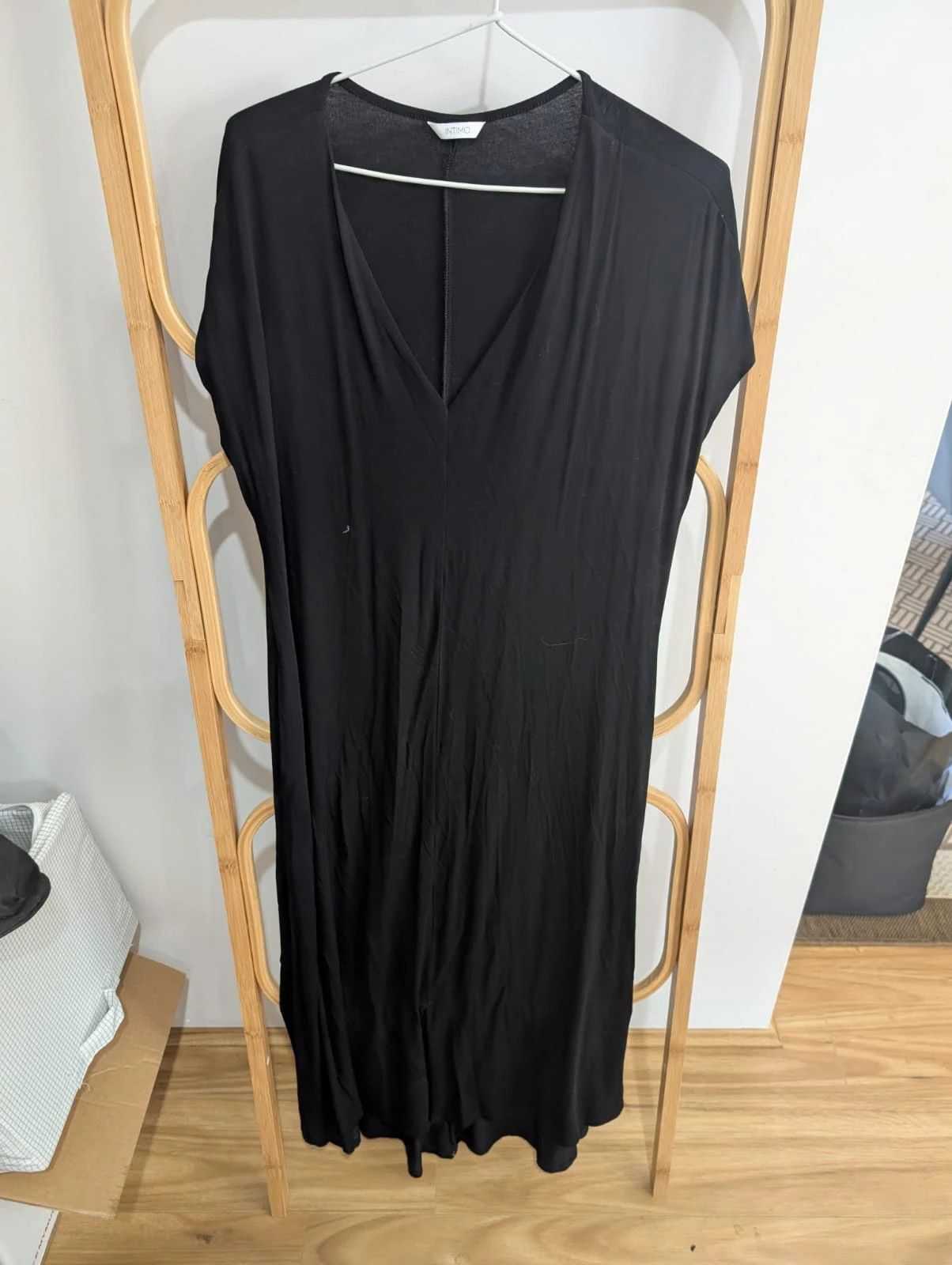 Other INTIMO Blac SPLIT FRONT DRESS Size ONE SIZE - 3 Thumbnail