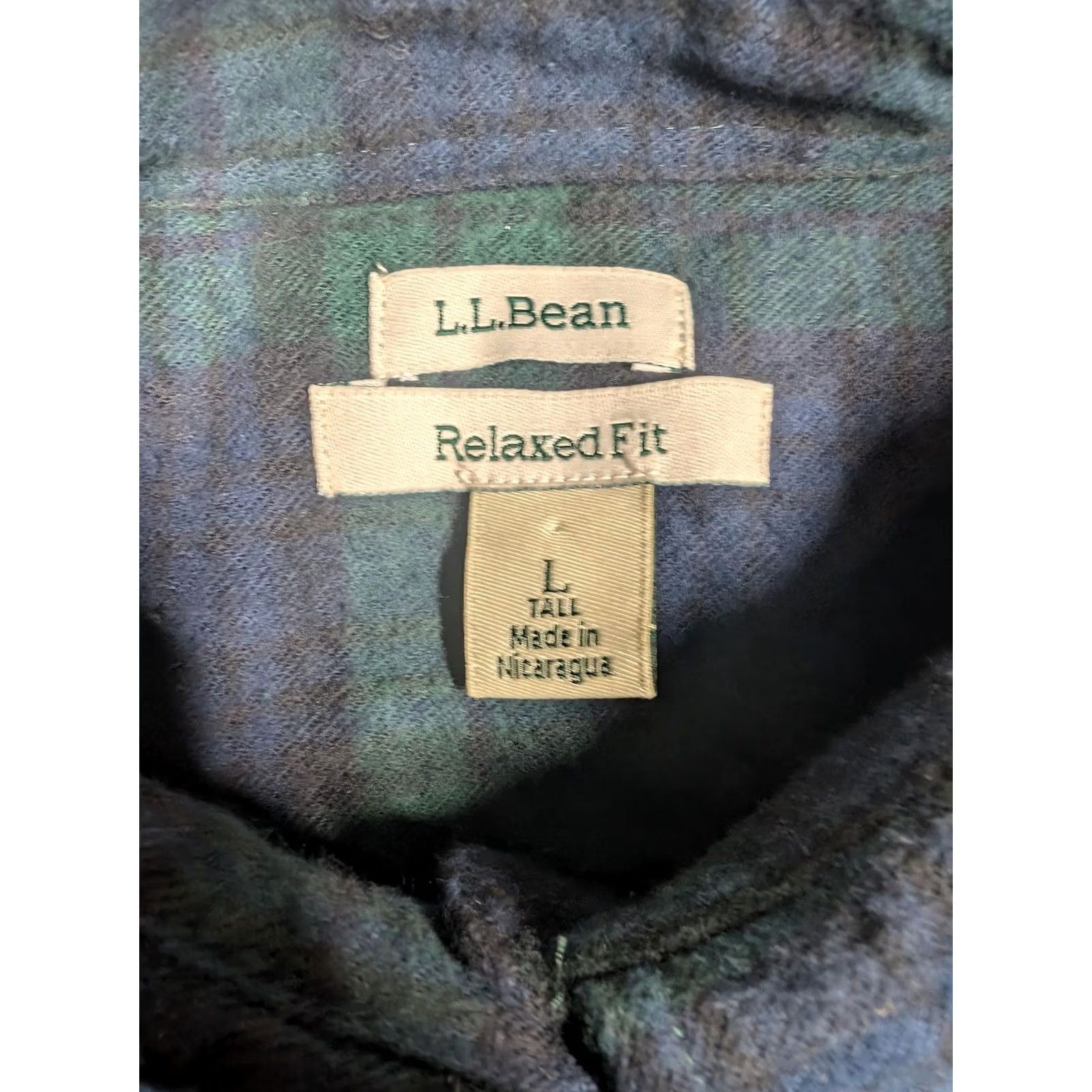 Vintage LL Bean Shirt Mens LT Green Blue Plaid Flannel Long Sleeve Button Up Casual Shirt Mens LT Green Blue Plaid Flannel Button-Up Size US L / EU 52-54 / 3 - 5 Thumbnail