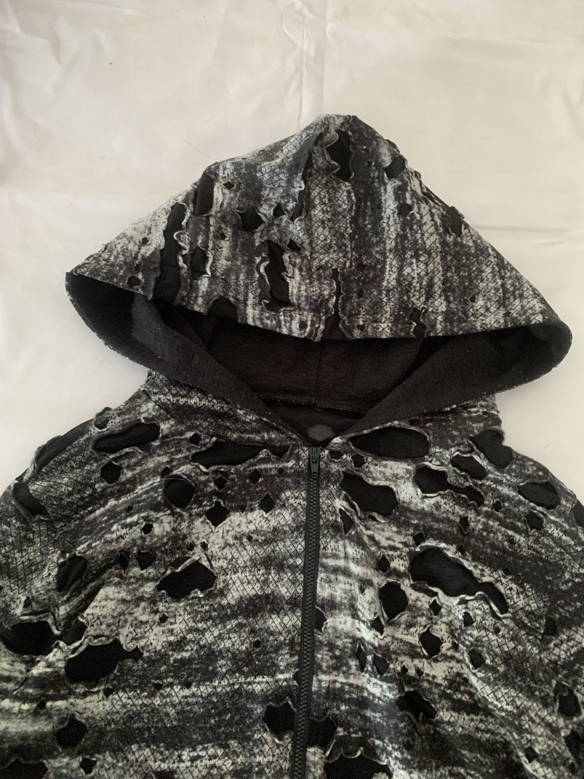 Kapital Japanese Snake Skin Double Layer distressed hoodie Size US M / EU 48-50 / 2 - 8 Thumbnail