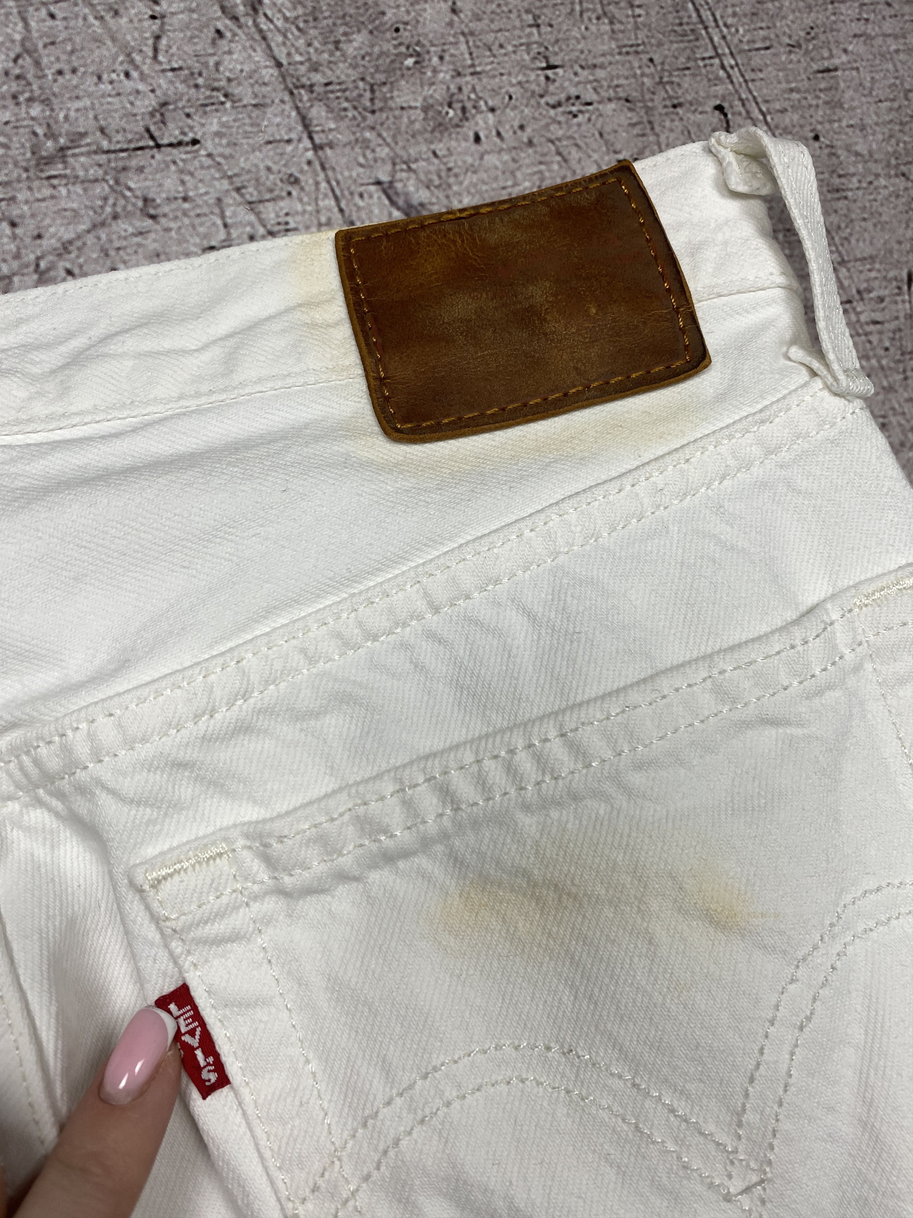 Levi's × Levi's Vintage Clothing Levis Womens White Denim Pants Jeans Size 27" / US 4 / IT 40 - 3 Thumbnail