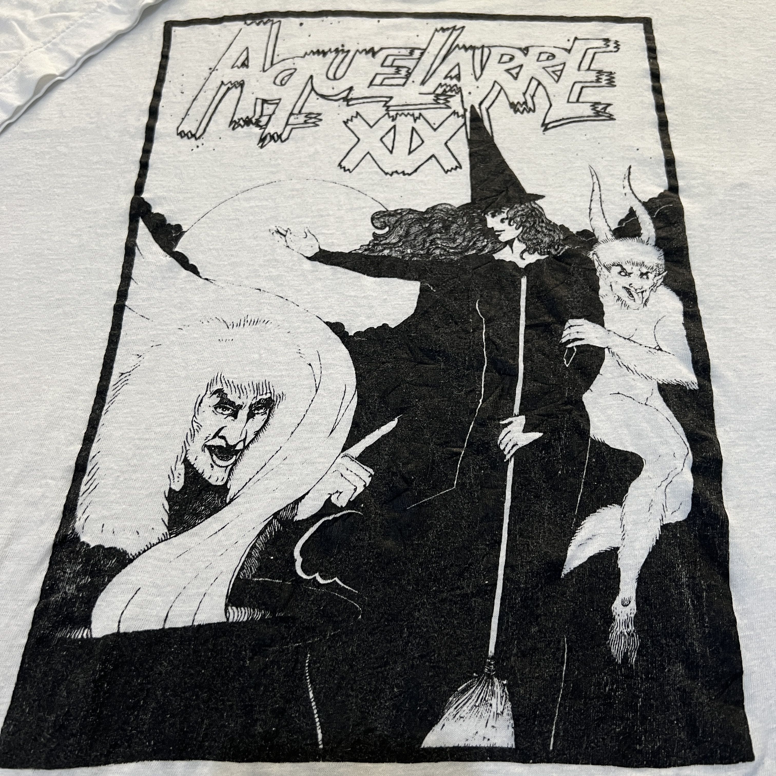 Expert Horror × Vintage Vintage 90s Aquelarre XIX Witch Wizard Festival Tee Spain Size US L / EU 52-54 / 3 - 2 Thumbnail