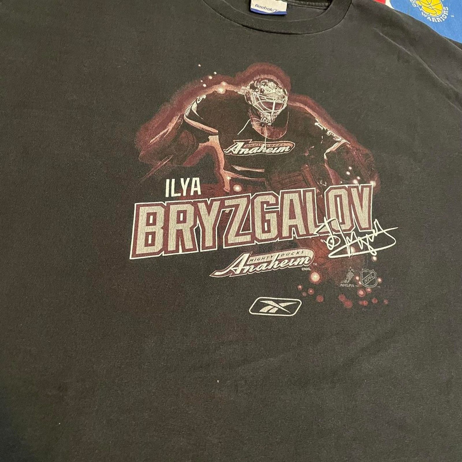 NHL × Reebok × Vintage Vintage NHL Iyla Bryzgalov Anaheim Mighty Ducks Hockey Tee Size US XL / EU 56 / 4 - 3 Thumbnail
