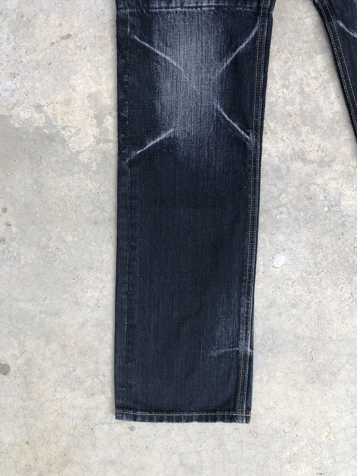 PPFM PPFM Double Waist Distressed Denim Punk Style Size US 31 - 6 Thumbnail