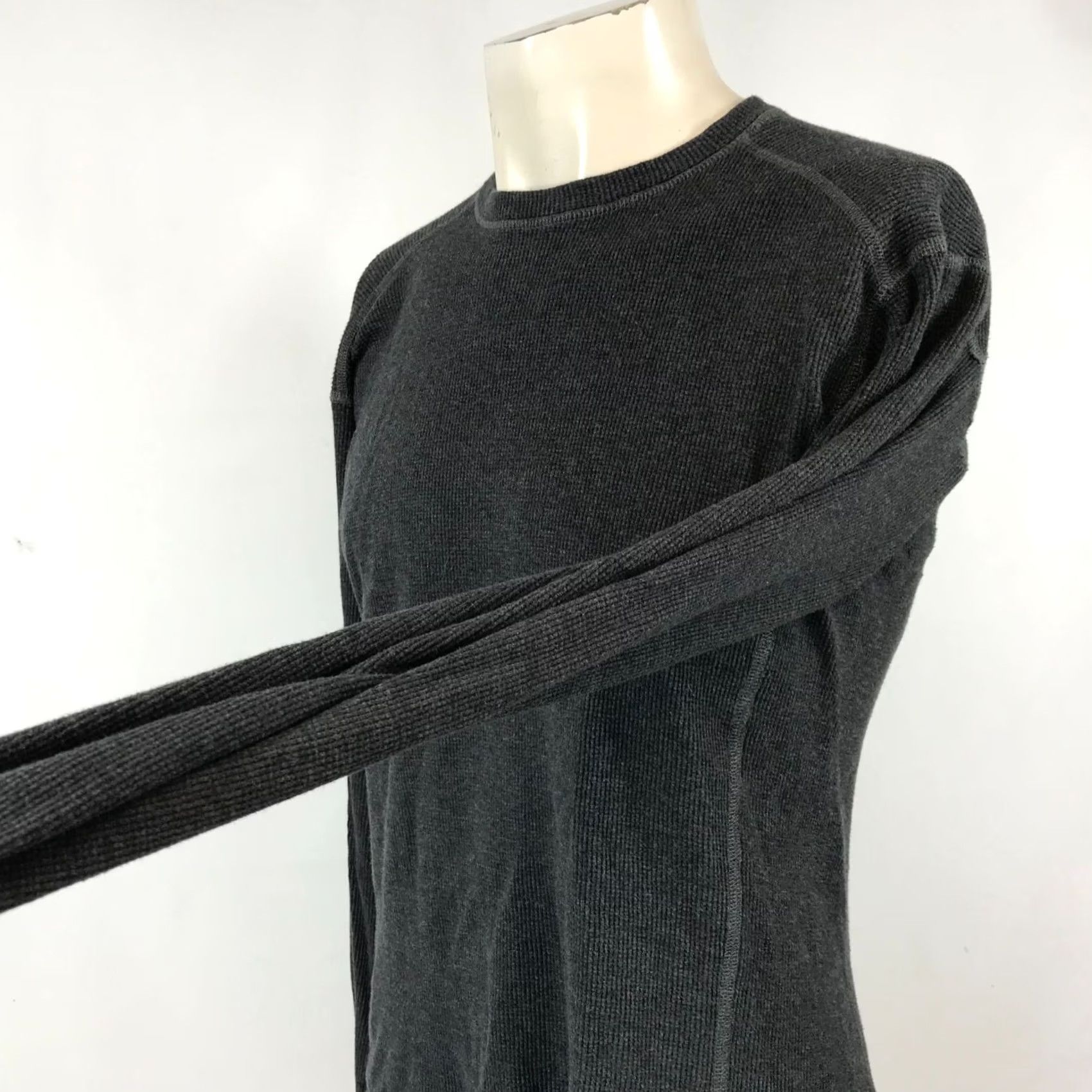 Carhartt Carhartt Mens Medium Gray Crew Neck Ribbed 100% Cotton Long Sleeve Shirt Size US M / EU 48-50 / 2 - 4 Thumbnail