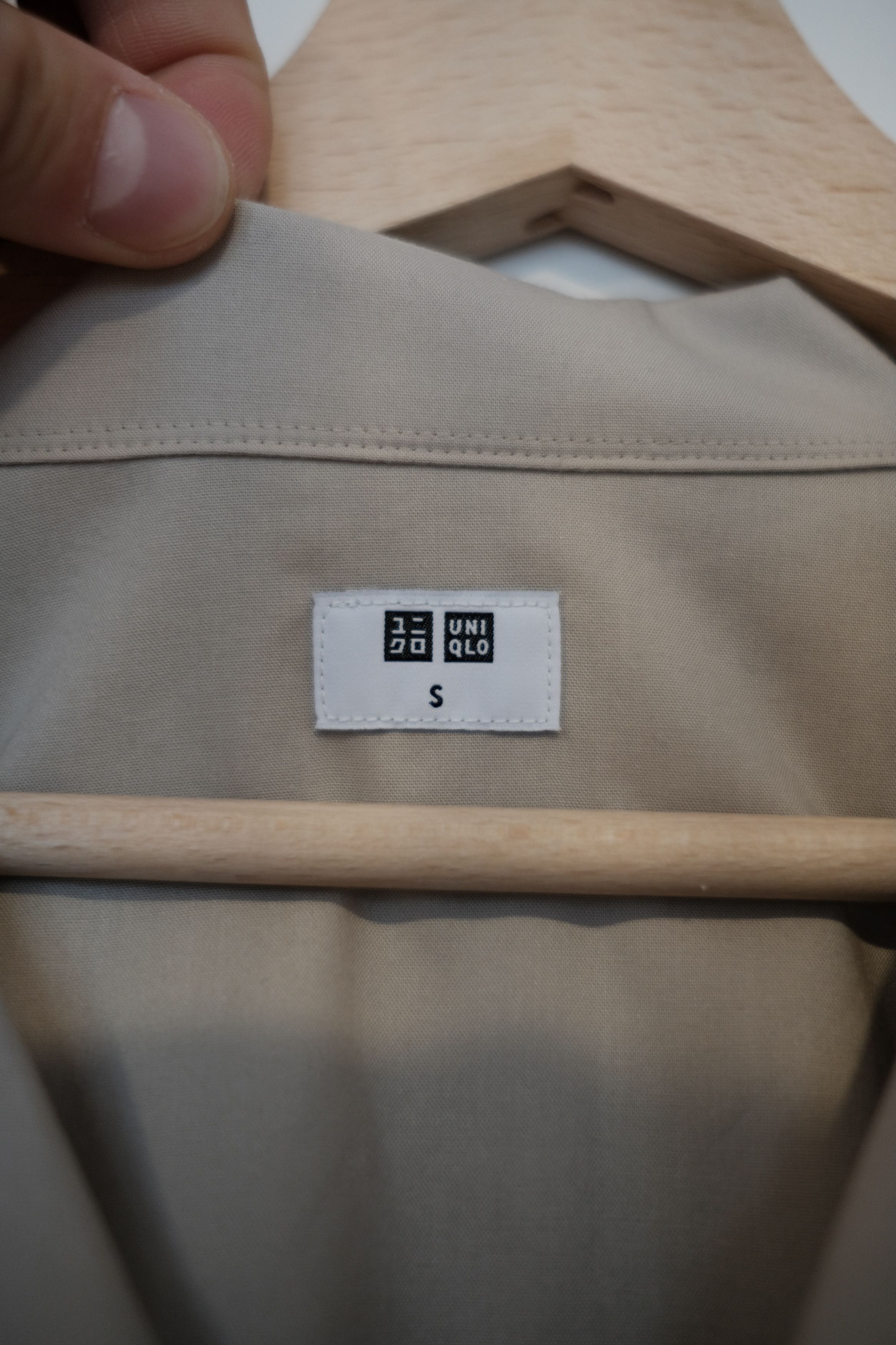 Uniqlo Uniqlo Modal Cotton Open Collar Short Sleeve Shirt beige S Size US S / EU 44-46 / 1 - 4 Thumbnail