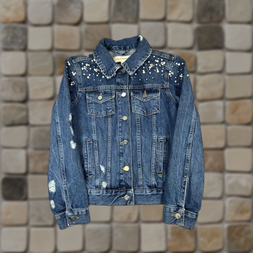 Vintage Pilcro Jacket Womens XS Blue Cotton Denim Shirt Womens XS Blue Pilcro Jacket Denim Cotton Solid Casual Spring Fall Summer Regular Mens Women? Size XS / US 0-2 / IT 36-38 - 1 Thumbnail