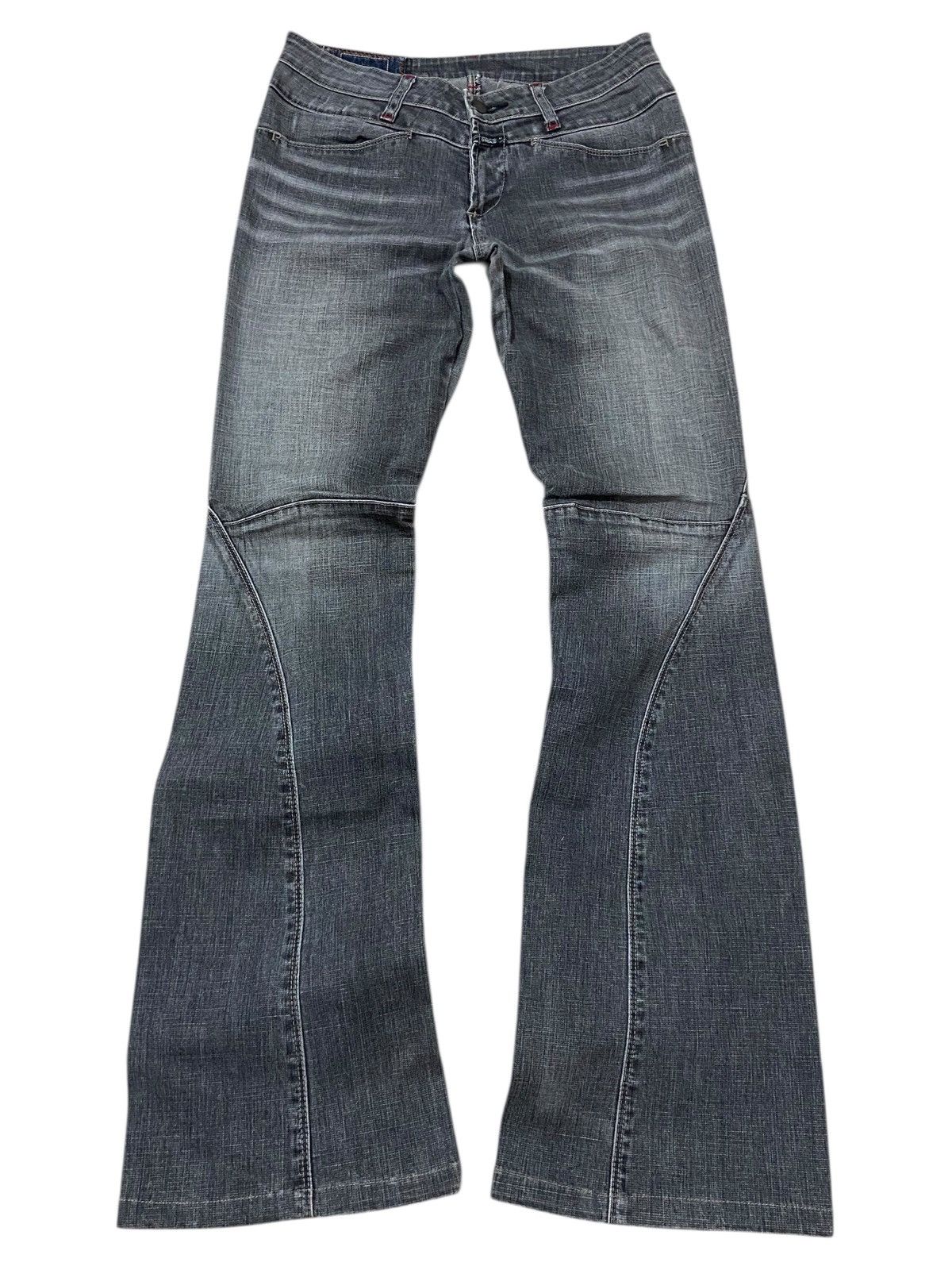 Marithe + Francois Girbaud Marithe Francois Girbaud Flared Stretch Denim Pants Size US 28 / EU 44 - 2 Thumbnail