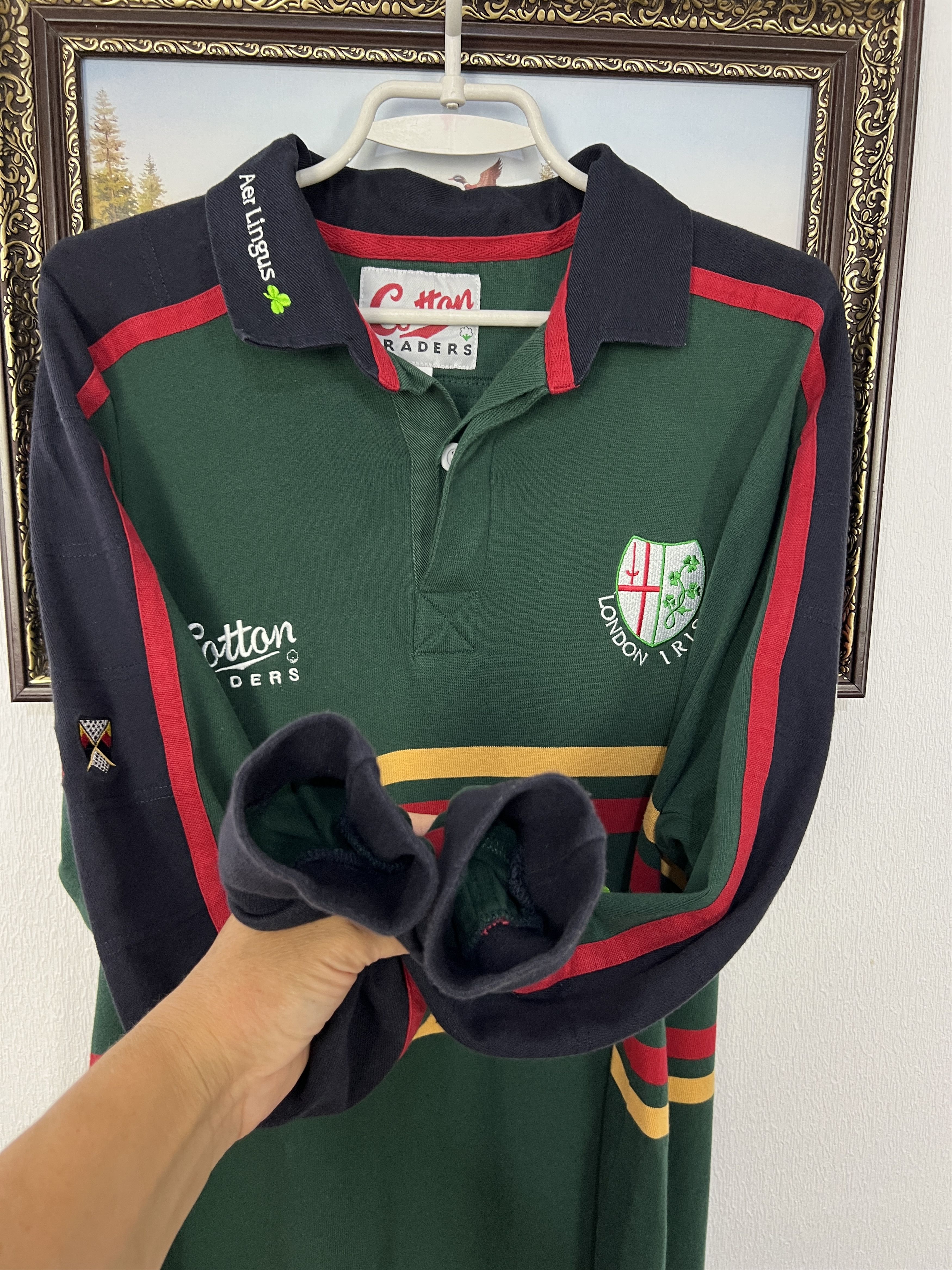 Cotton Traders Vintage 90's Cotton Traders London Irish Rugby Jersey Size US L / EU 52-54 / 3 - 7 Thumbnail