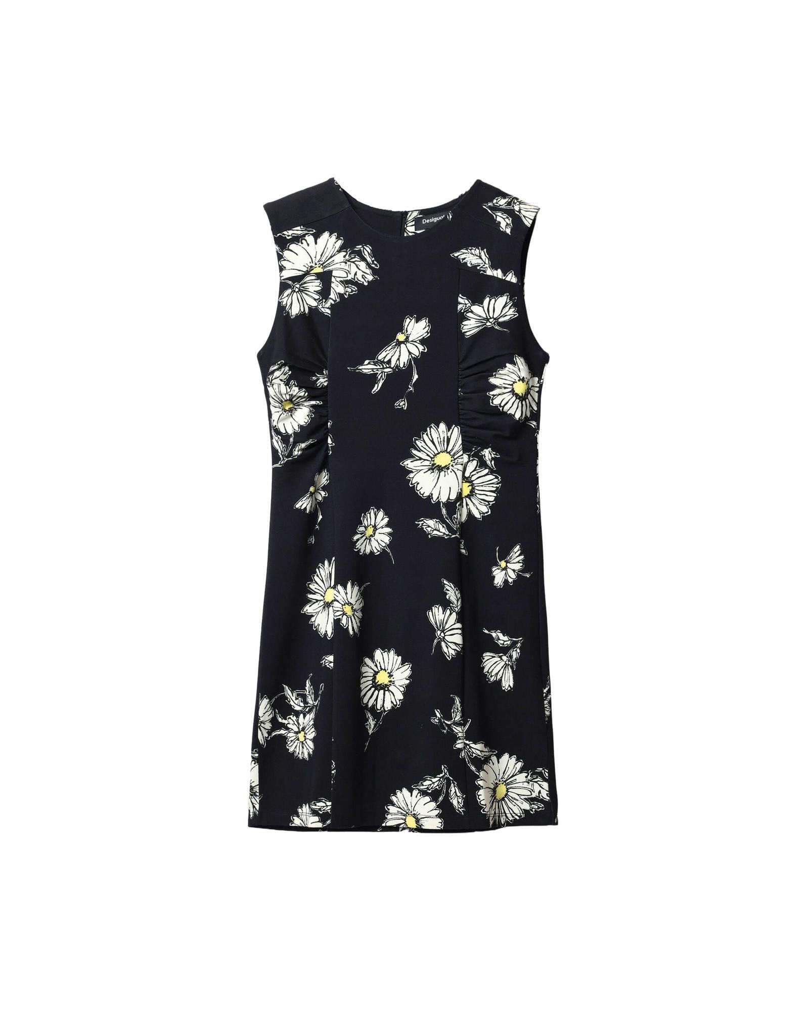 Image of Desigual Floral Zip Fastening Dress in Black, Women's (Size Small)