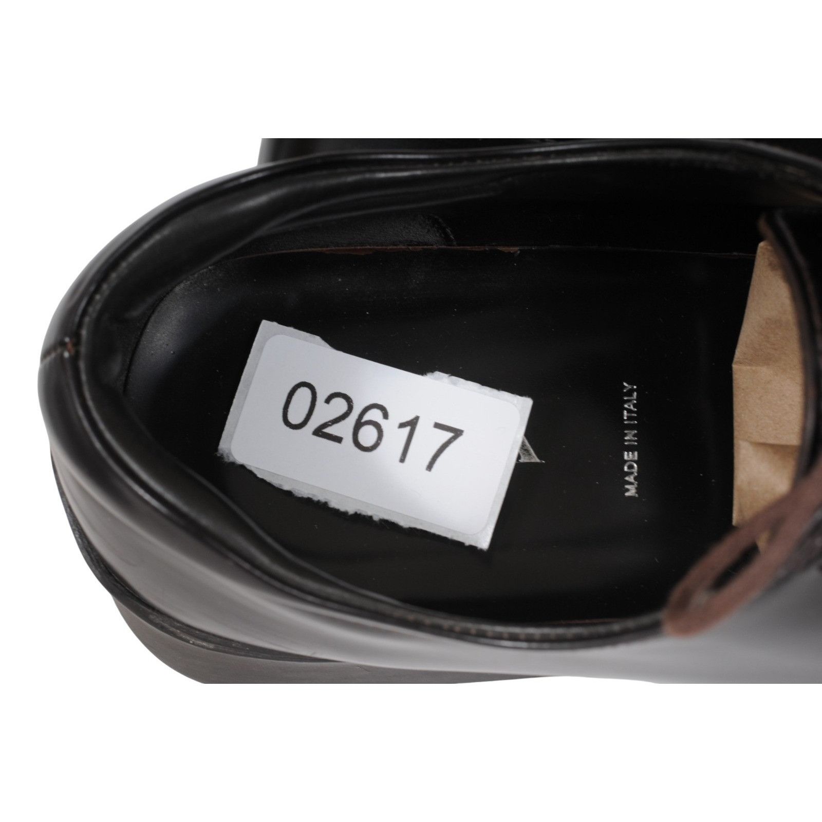 Prada Vtg 2000s Square Toe Oxfords Brown Leather - 02617 Size US 14 / EU 47 - 11 Thumbnail