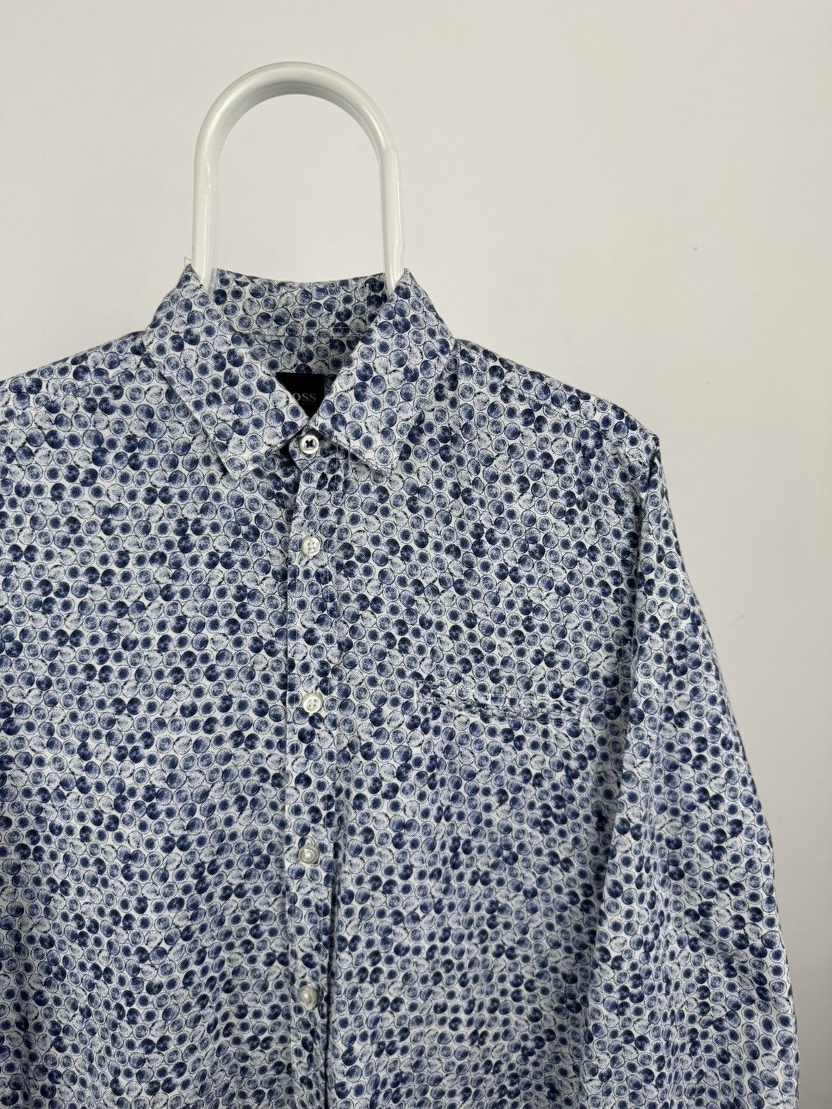 Hugo Boss Hugo Boss Printed Long Sleeve Shirt Size US M / EU 48-50 / 2 - 2 Thumbnail