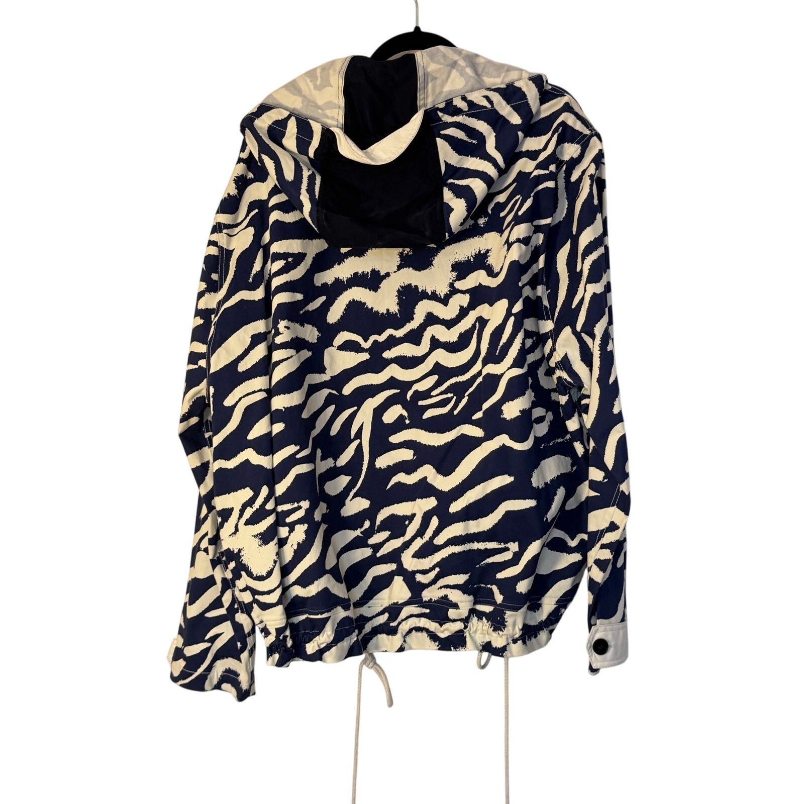 Prabal Gurung Prabal Gurung Pre-Fall 2019 Zebra-Print Silk Hooded Jacket Size US M / EU 48-50 / 2 - 2 Thumbnail