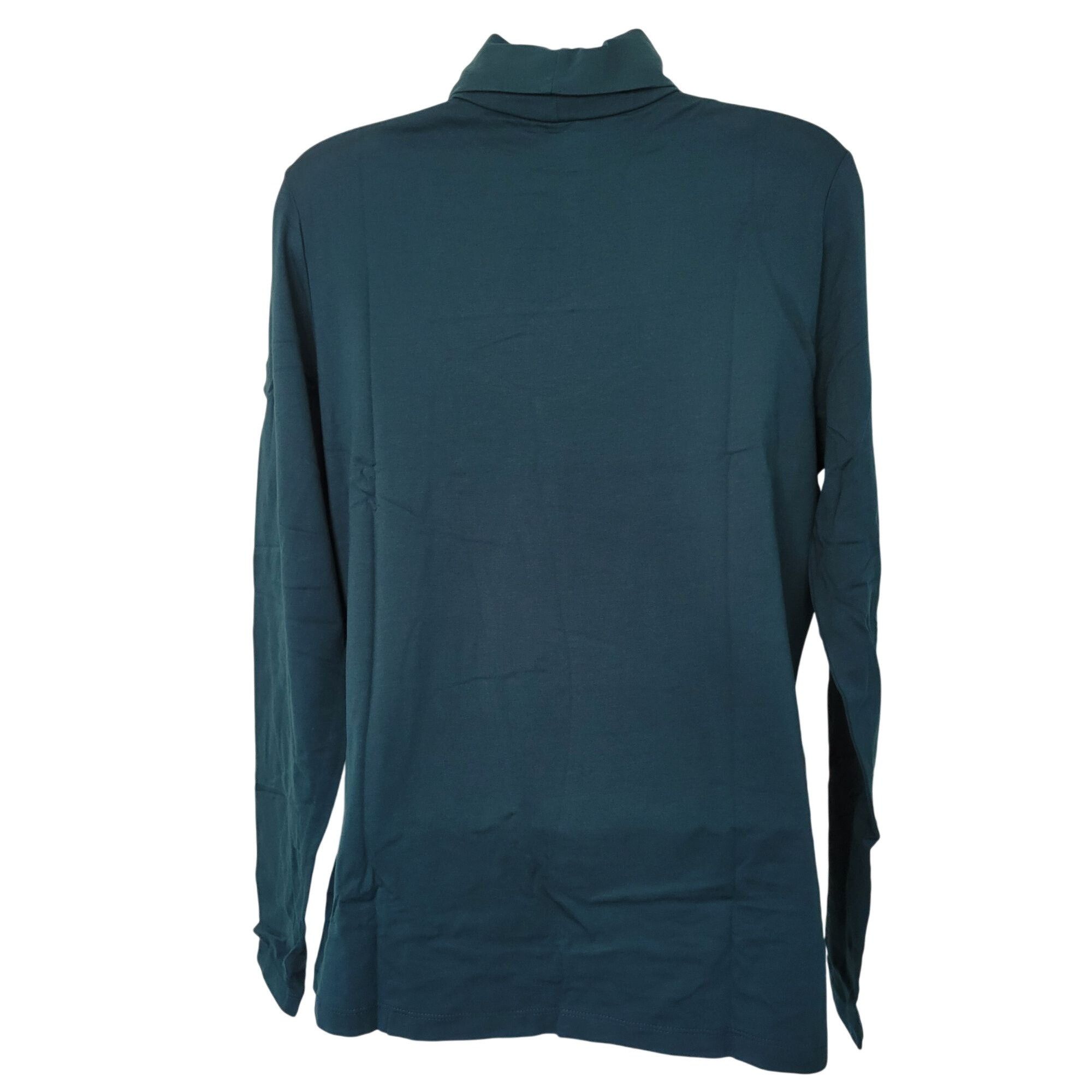 Lands' End Lands End Shaped Fit Long Sleeve Turtleneck Harvest Teal M 1 Size M / US 6-8 / IT 42-44 - 3 Thumbnail