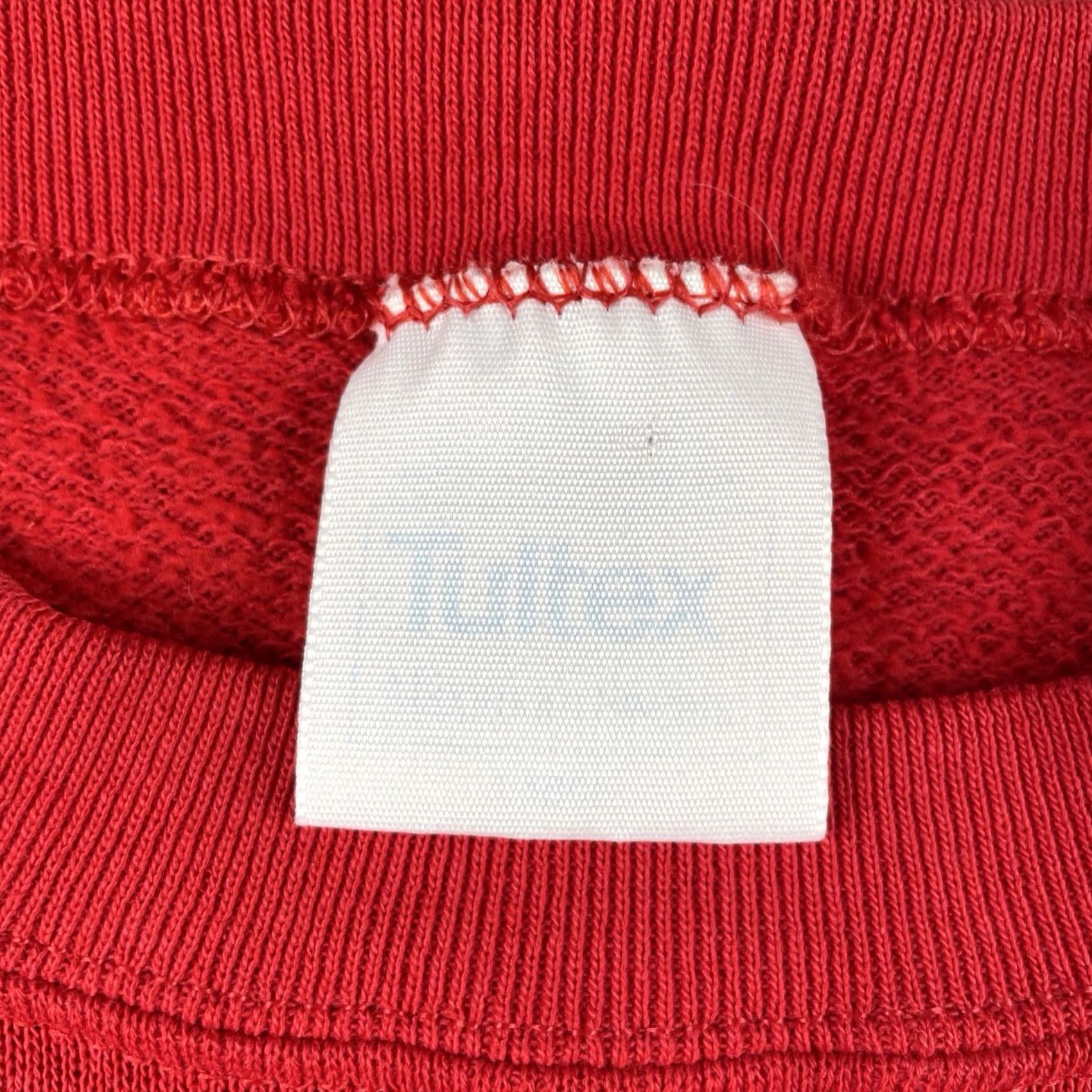 Tultex VINTAGE Tultex Sweatshirt Mens Large Red Crew Neck Pullover 90s Knit Cotton Pull Over Casual Shirt Mens Size US L / EU 52-54 / 3 - 5 Thumbnail