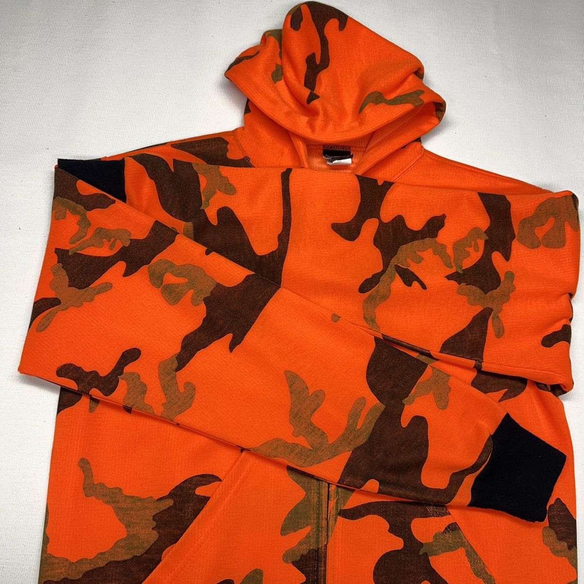 Vintage Ace Sportswear Hoodie Orange Blaze Camo Hooded Sweatshirt Size US M / EU 48-50 / 2 - 9 Thumbnail