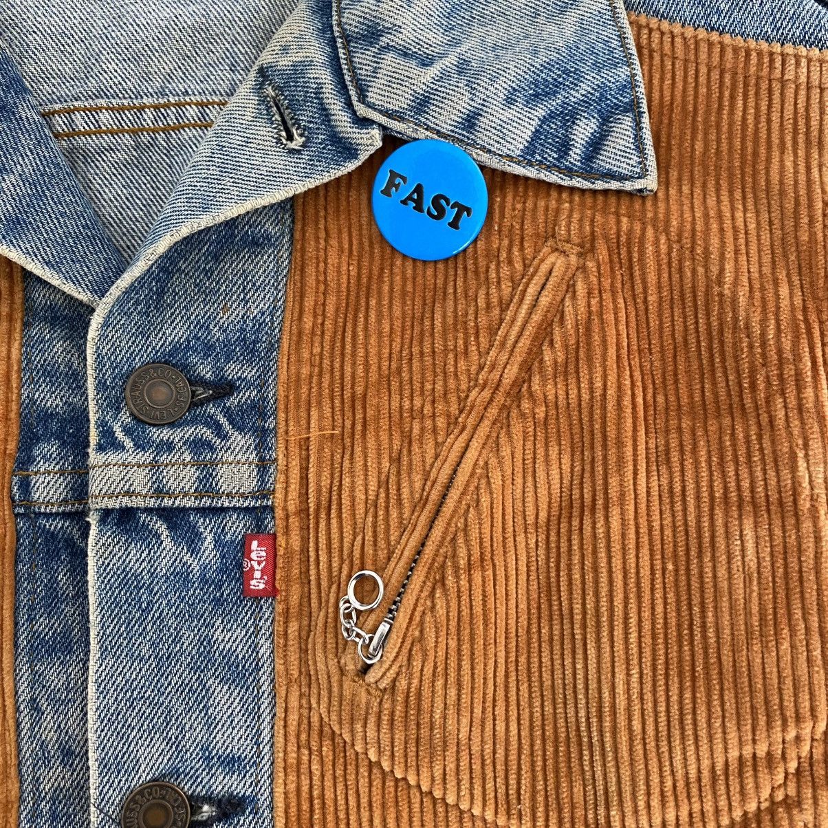 Sonic Lab 80’s Levis X Sonic Lab Reconstructed Panel Trucker Jacket Size US M / EU 48-50 / 2 - 7 Thumbnail