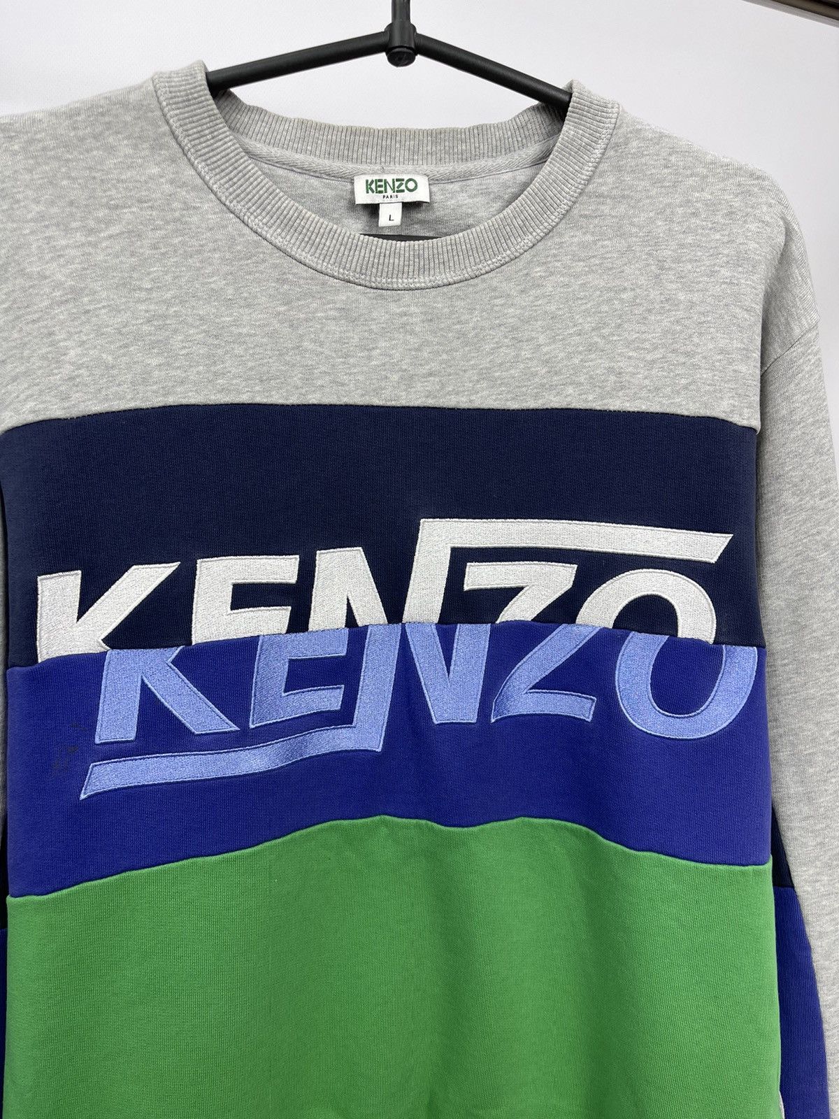 Kenzo Kenzo Paris Sweatshirt Multicolor Size L Big Logo Portugal Size US L / EU 52-54 / 3 - 3 Thumbnail
