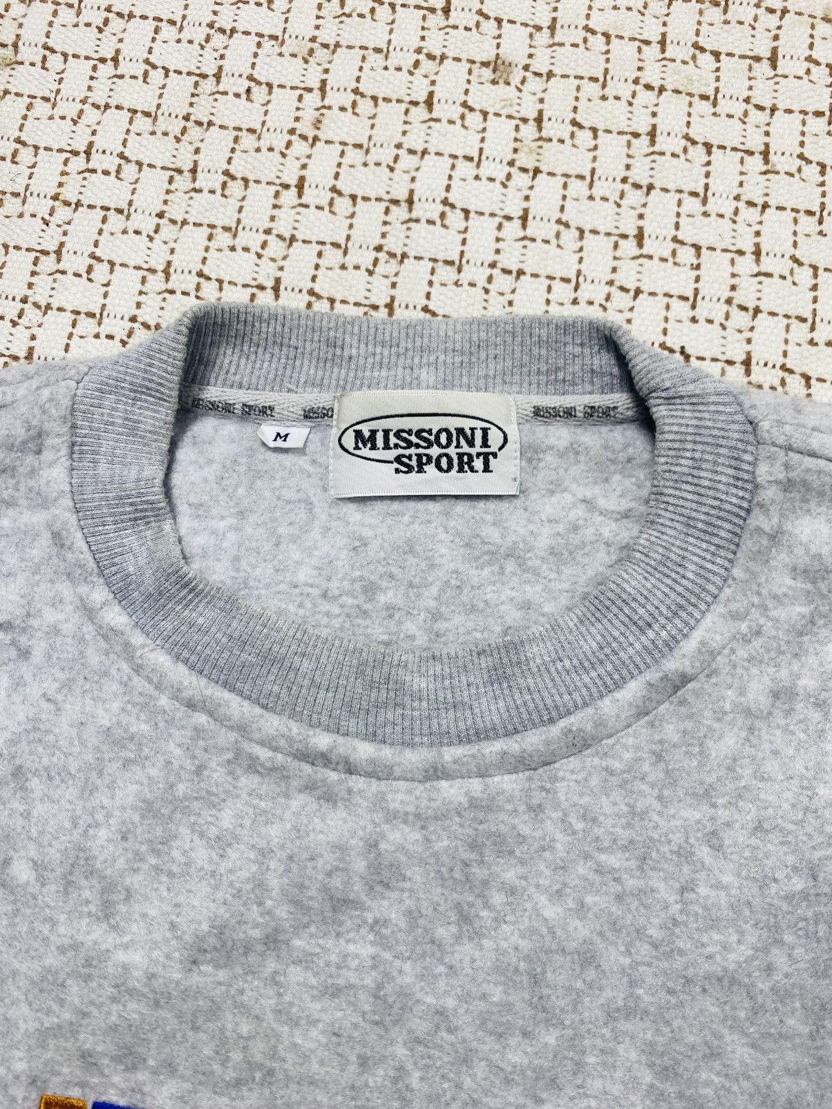 Missoni Vintage 90s Missoni Sport Spellout Multicolour Sweatshirt Size US M / EU 48-50 / 2 - 7 Thumbnail