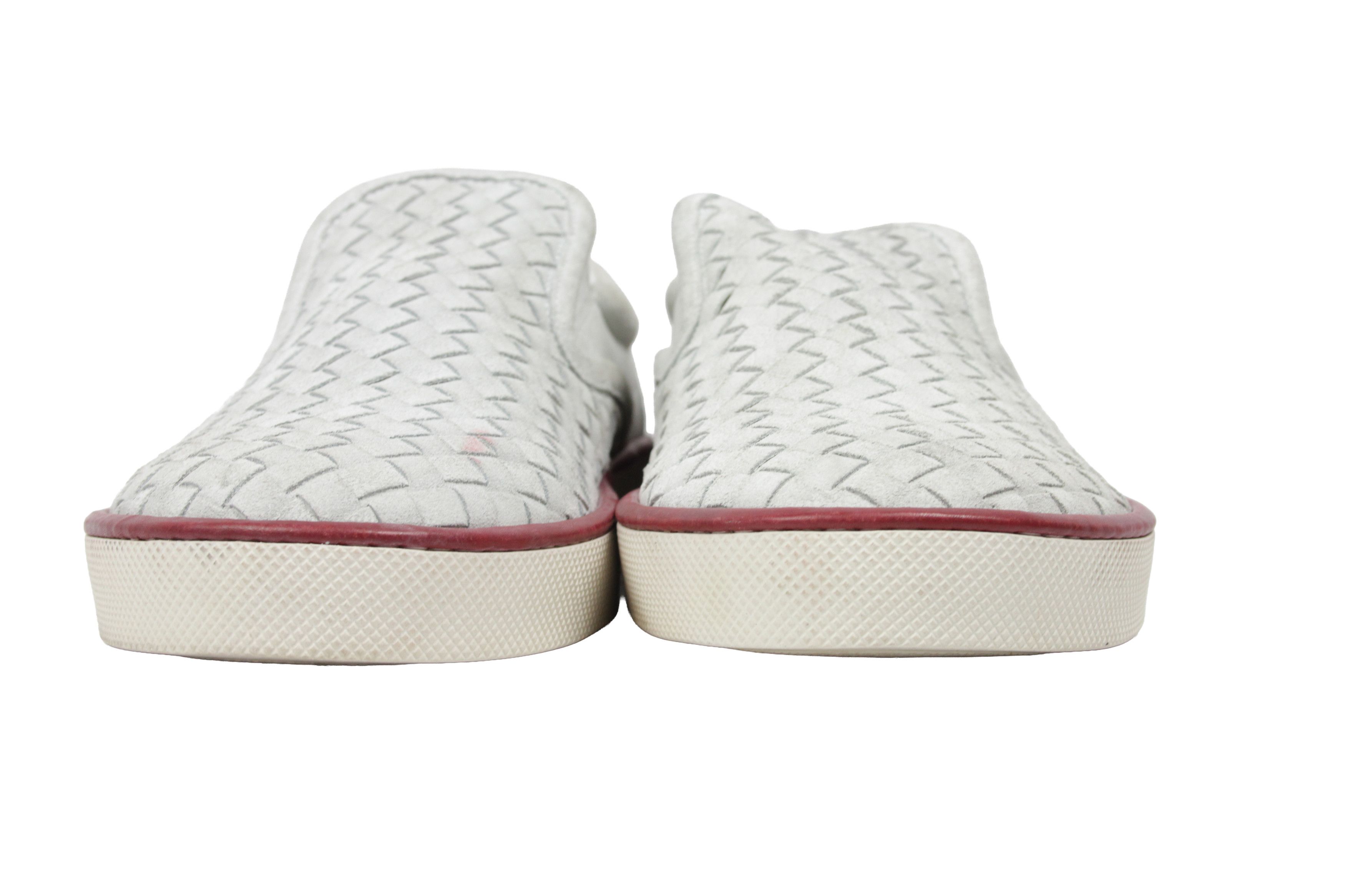 Bottega Veneta Intrecciato Woven Suede Slip Ons Size US 12 / EU 45 - 4 Thumbnail