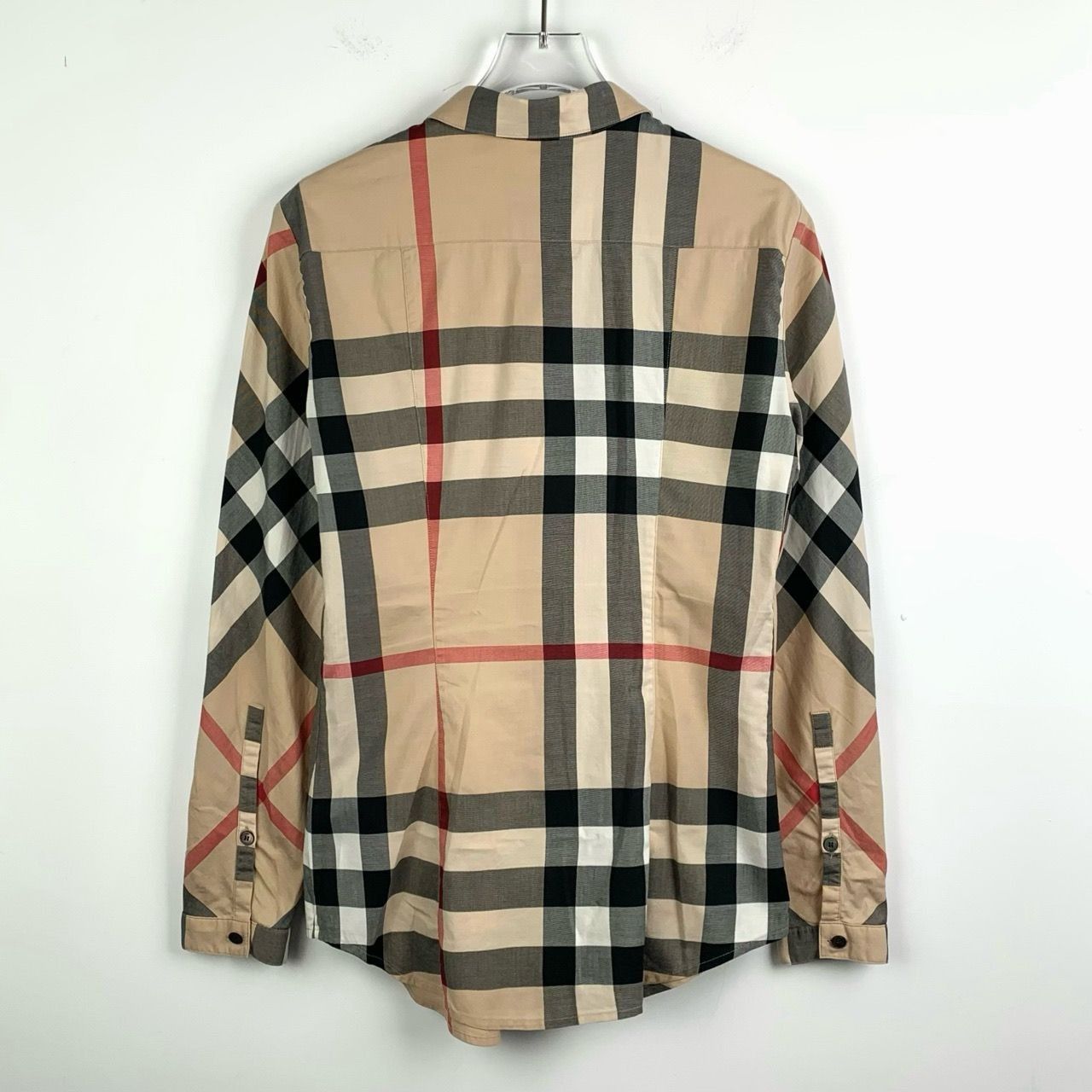 Burberry Burberry Beige Checkered Long-Sleeve Shirt XS Cotton Blend Size US XS / EU 42 / 0 - 6 Thumbnail