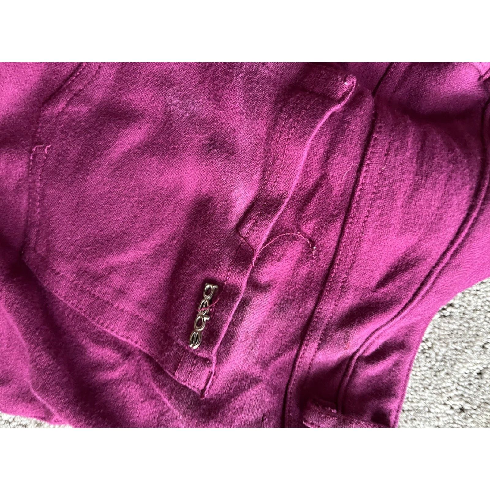 Bebe VINTAGE Bebe Purple Skinny Pants Womens Large Zip Front Jegging Clothing Size 36" / US 14 / IT 50 - 5 Thumbnail