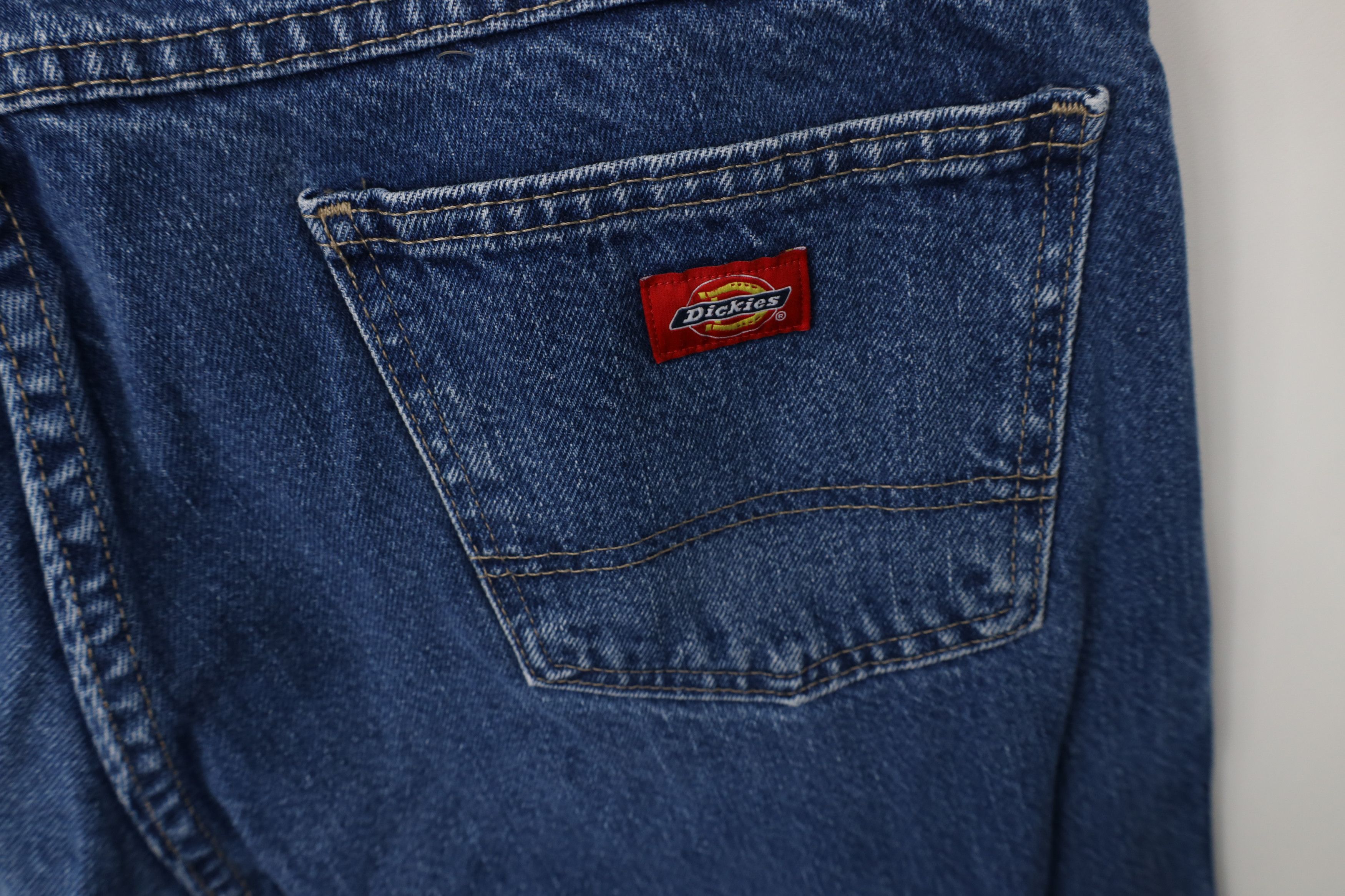 Dickies Vintage Y2K Dickies Wide Leg Denim Jeans Blue Workwear Size US 36 / EU 52 - 13 Thumbnail