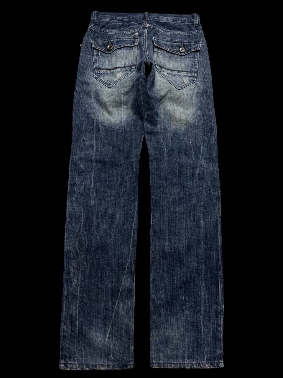 Other RARE Vintage Japanese Avail Jean Multizipper Pocket Mudwash Size US 29 - 14 Thumbnail