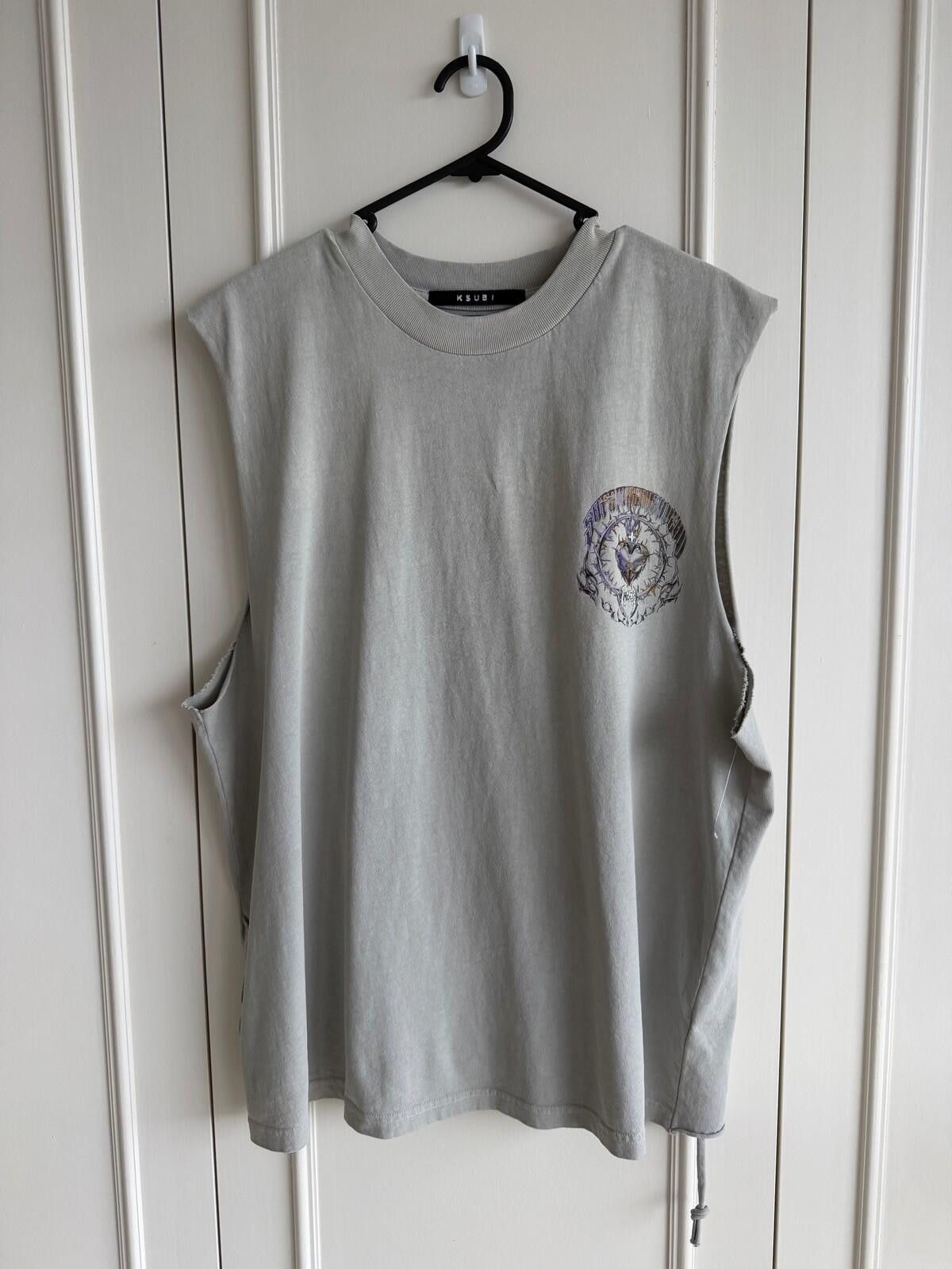 Ksubi new ksubi tee shirt mens anguish CUT OFF TANK GREY medium m Size US M / EU 48-50 / 2 - 2 Thumbnail